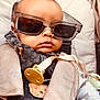 Alisson Nzambi a rejoint le concours — aidez-le/la à gagner de superbes lots ! accessory, baby, baby_clothes, bear_pattern, car_seat, child, child_seat, closeup, clothing, comfort, cute, face, hands, indoor, infant, portrait, seatbelt, straps, sunglasses, young_child