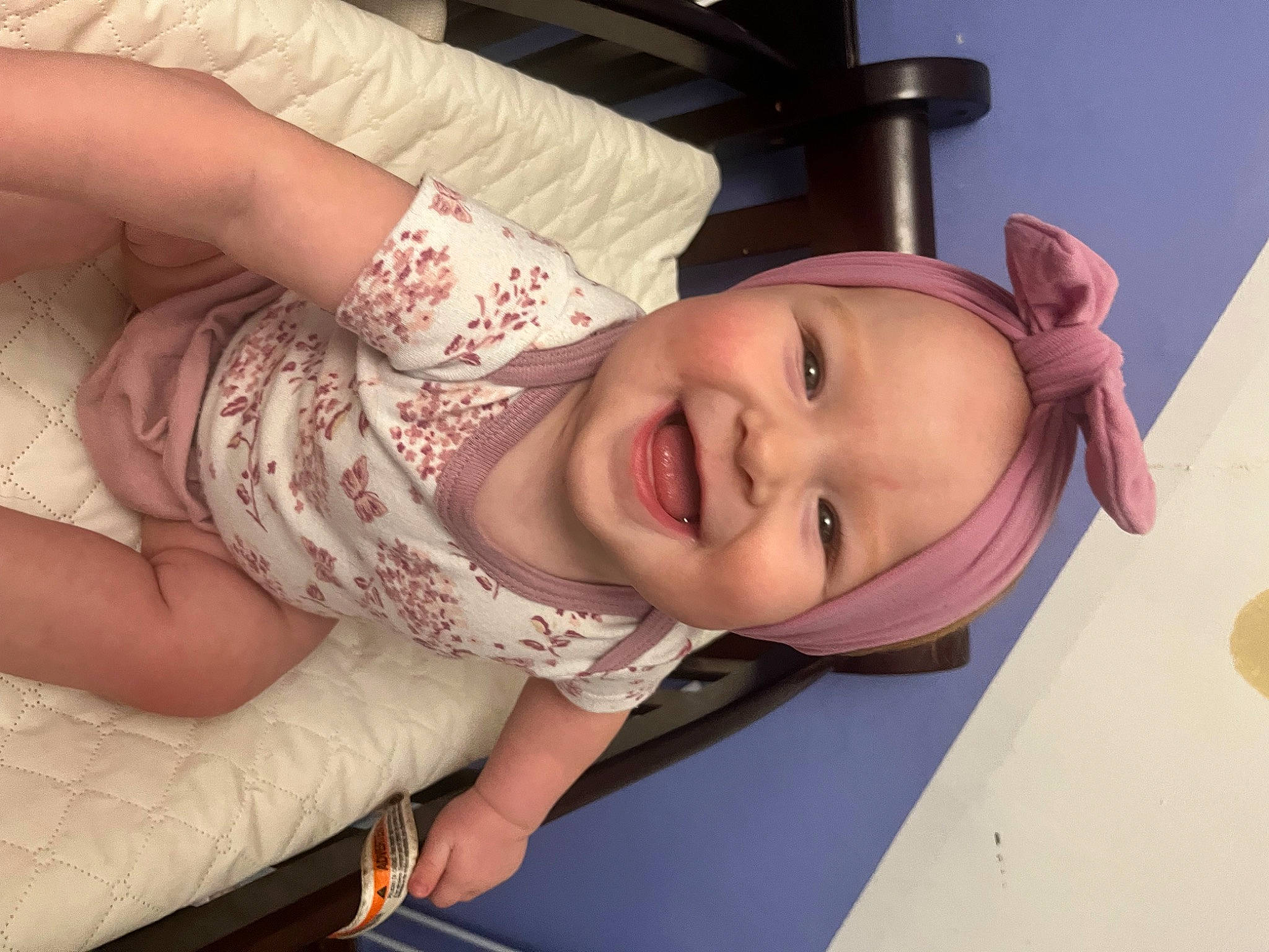 Emerie joined the competition — help win amazing prizes! baby, baby_toddler_clothing, cheek, comfort, eye, facial_expression, finger, hand, happy, headwear, human_body, iris, joy, lip, mouth, neck, nose, person, pink, skin