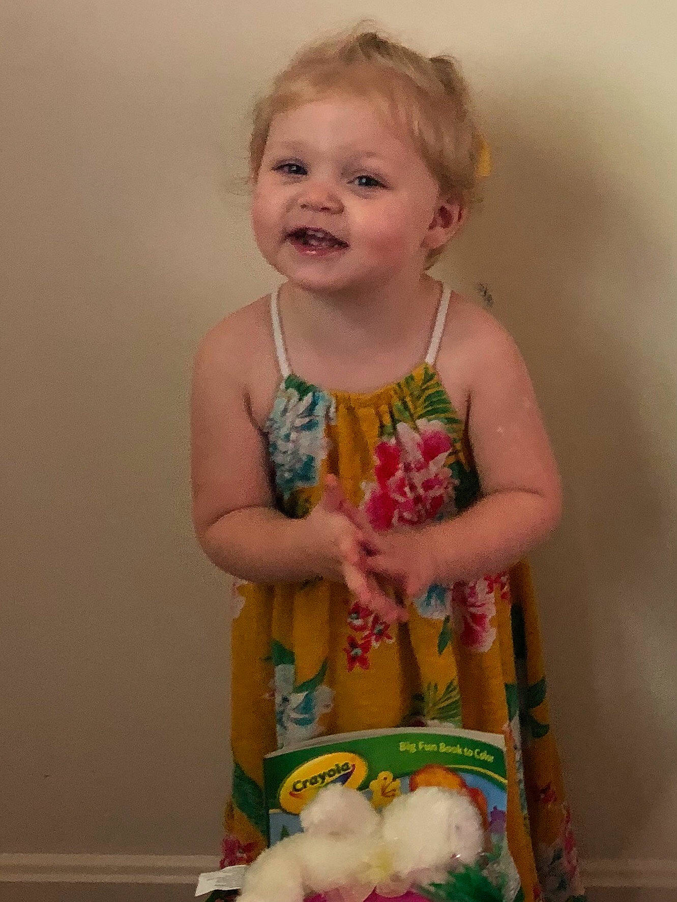 Reagan is registered to the contest to win money with this photo: child, person, smile, toddler