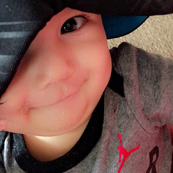 Anastacio is registered to the contest to win money with this photo: baby, cheek, child, chin, cool, ear, eye, face, forehead, head, headgear, jaw, lip, mouth, nose, photography, selfie, skin, smile, toddler