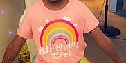 Summer is registered to the contest to win money with this photo: birthday_girl, celebration, child, colorful_clothing, cute, door, fan, fashion, girl, hair_bow, happy, home, indoor, person, portrait, rainbow, smiling, sparkles, tile_floor, tutu