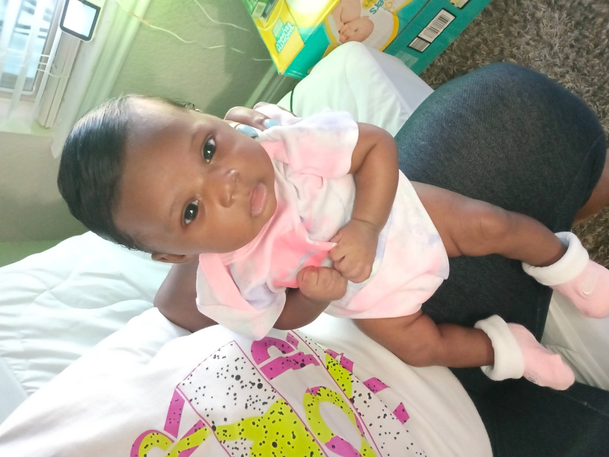 Jazlynn joined the competition — help win amazing prizes! baby, baby_products, baby_toddler_clothing, cheek, child, childbirth, comfort, event, fun, happy, hat, hospital, linens, person, room, service, skin, t_shirt, toddler