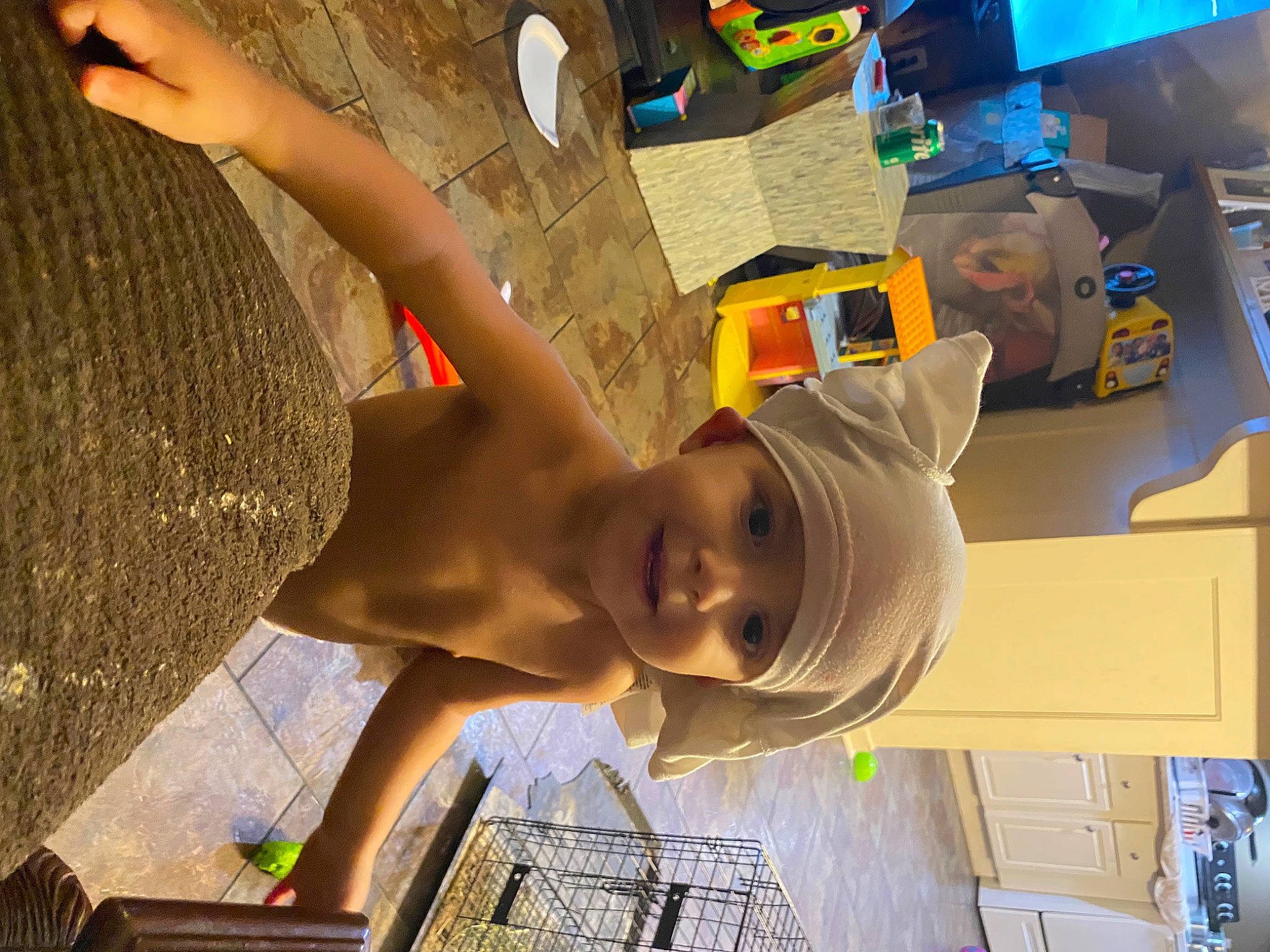 Brylon is registered to the contest to win money with this photo: baby, barechested, chest, child, fun, happy, headwear, joy, landscape, leisure, person, play, recreation, rock, room, smile, snapshot, toddler, travel, vacation