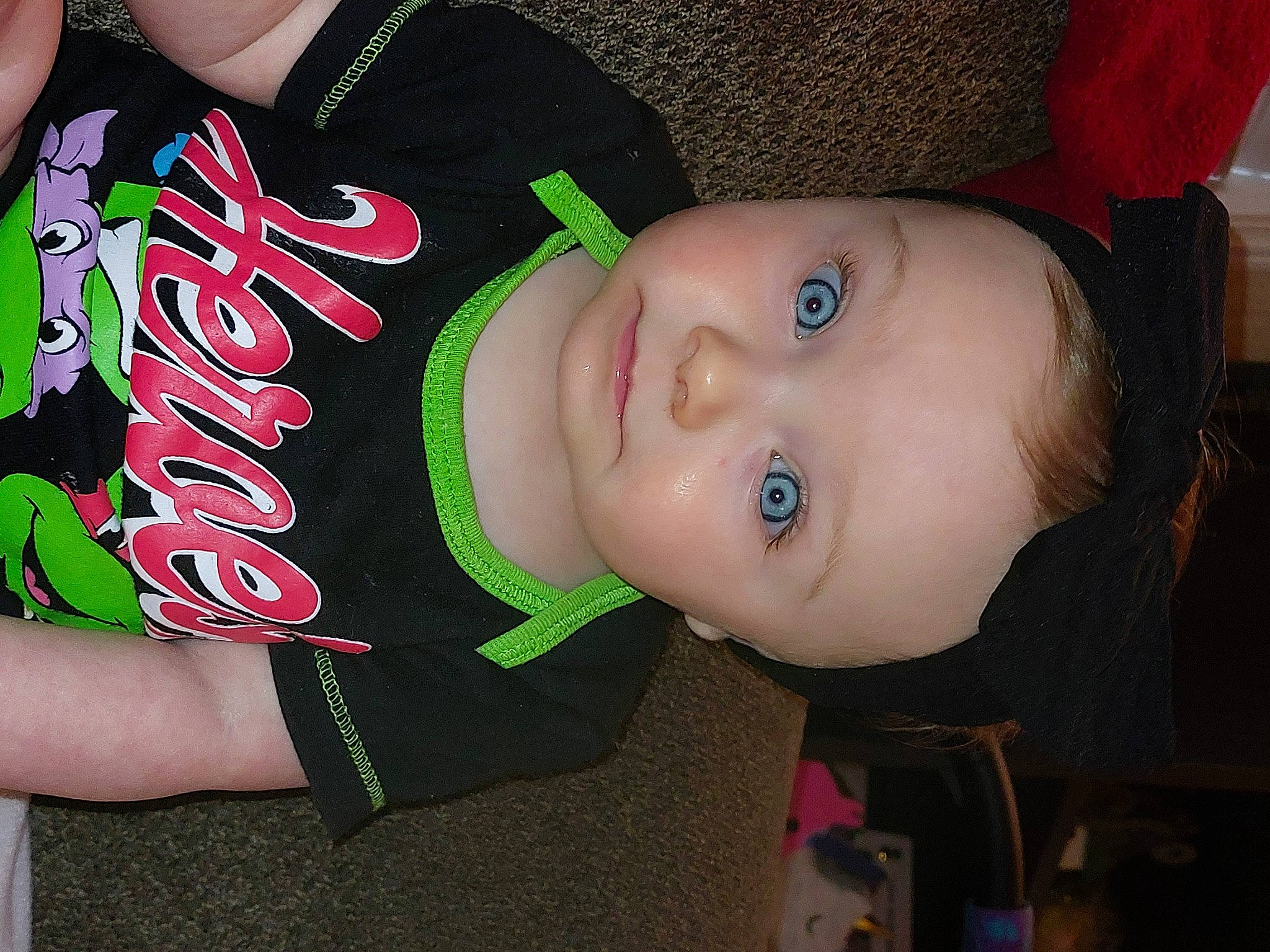 River joined the competition — help win amazing prizes! baby, baby_toddler_clothing, cheek, chin, cool, elbow, eyebrow, food, hairstyle, happy, headgear, human_body, lip, mouth, neck, nose, person, skin, sleeve, t_shirt