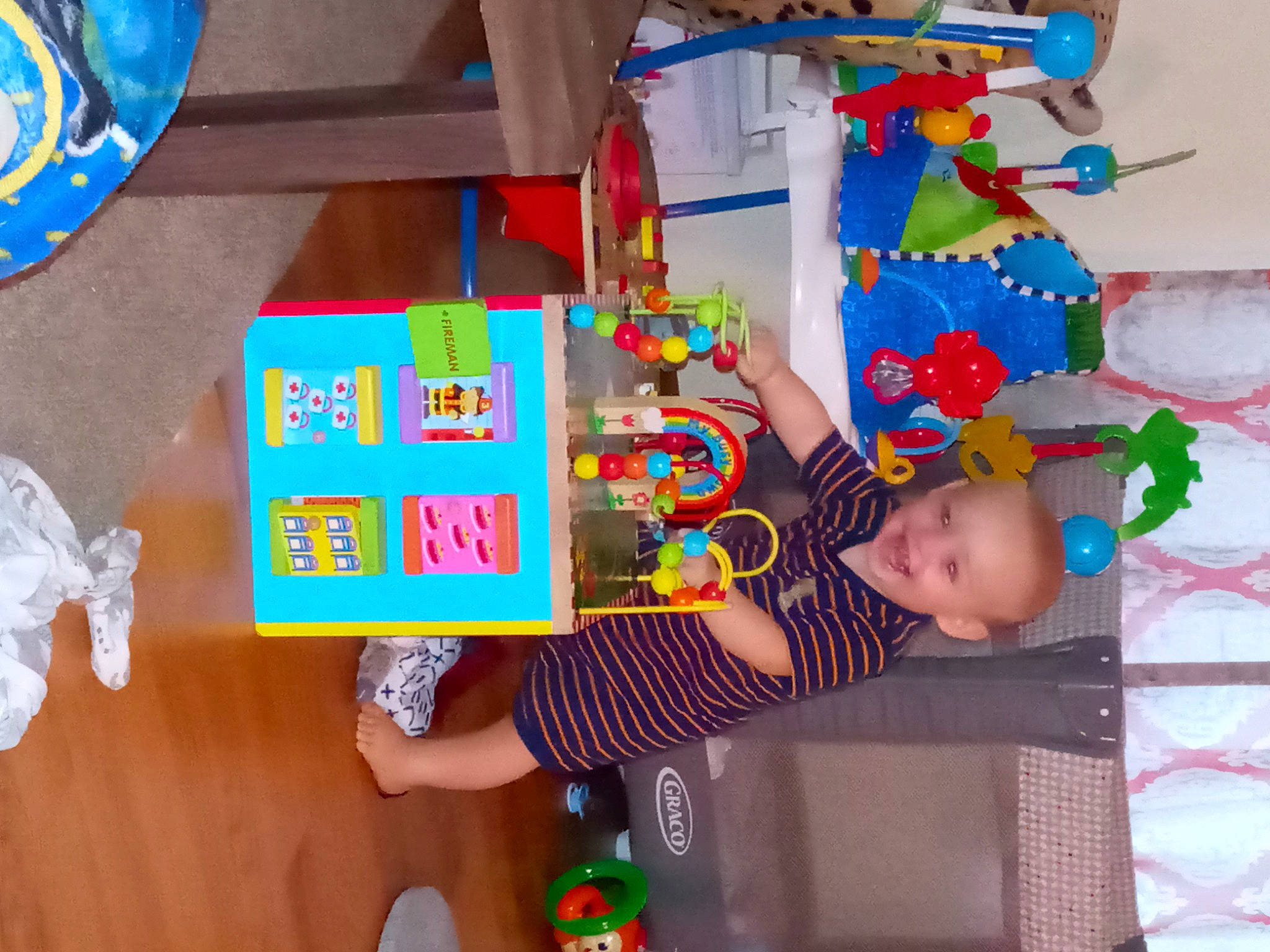 Maurice joined the competition — help win amazing prizes! baby, baby_playing_with_toys, baby_products, baby_toddler_clothing, baby_toys, child, fun, joy, party, party_supply, person, plastic, play, room, shelf, toddler, toy, visual_arts