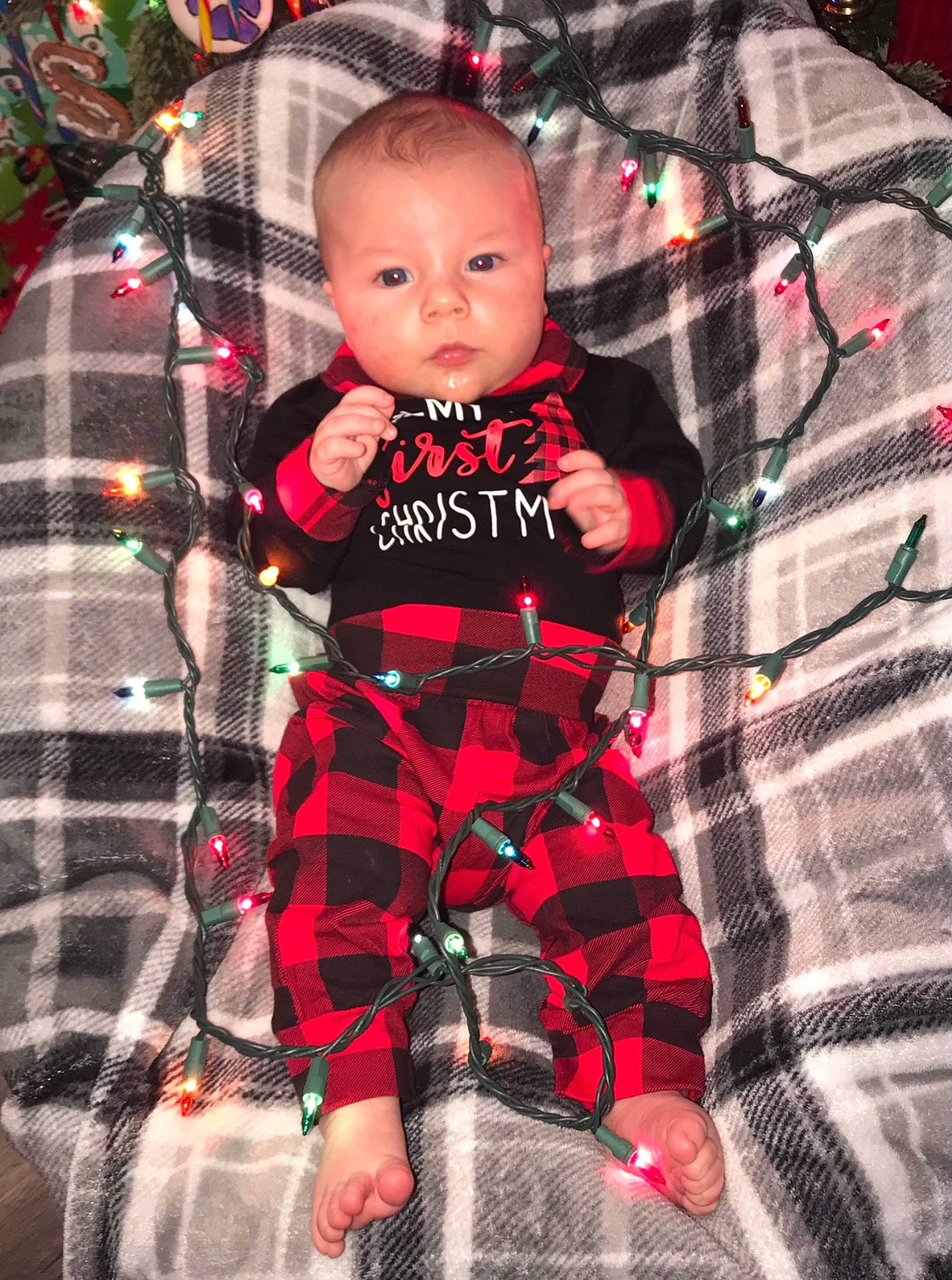 Aryus joined the competition — help win amazing prizes! baby, baby_toddler_clothing, carmine, child, costume, event, fictional_character, fur, head, holiday, linens, magenta, pattern, person, plaid, sleeve, t_shirt, tartan, textile, thigh