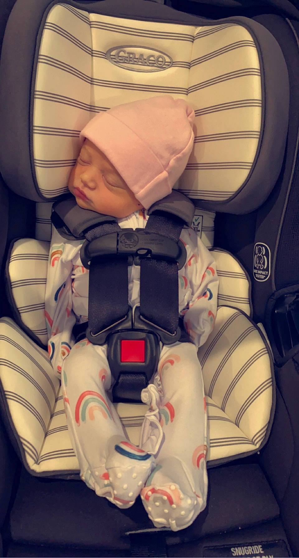 Hadlee is registered to the contest to win money with this photo: aerospace_manufacturer, armrest, auto_part, automotive_design, baby, baby_products, car_seat, car_seat_cover, carmine, child, comfort, head_restraint, headwear, person, service, sitting, tints_and_shades, toddler, white