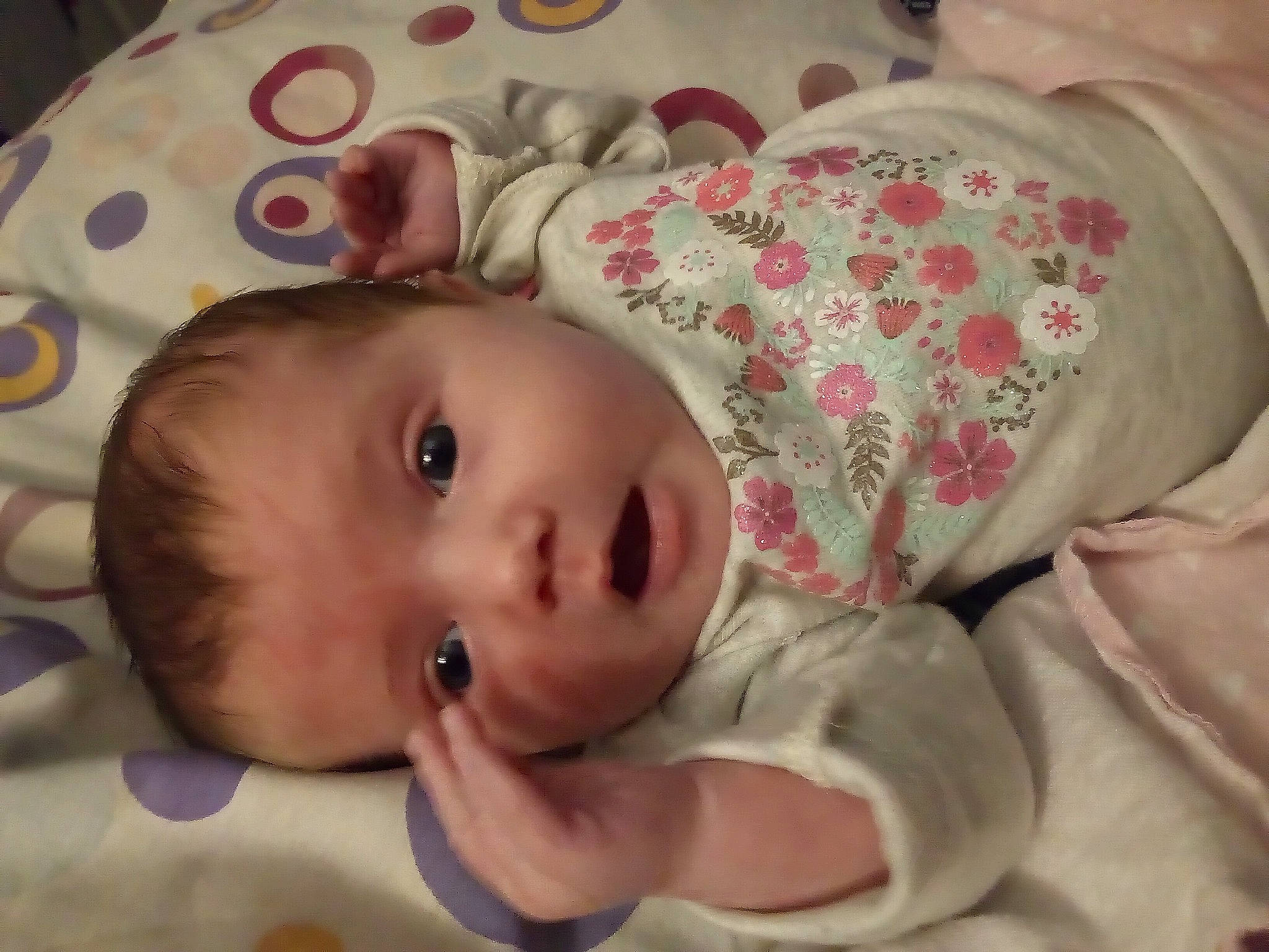 Dixie joined the competition — help win amazing prizes! baby, baby_toddler_clothing, cheek, child, chin, close_up, comfort, eye, eyebrow, facial_expression, head, iris, lip, mammal, mouth, nose, person, skin, sleeve, textile