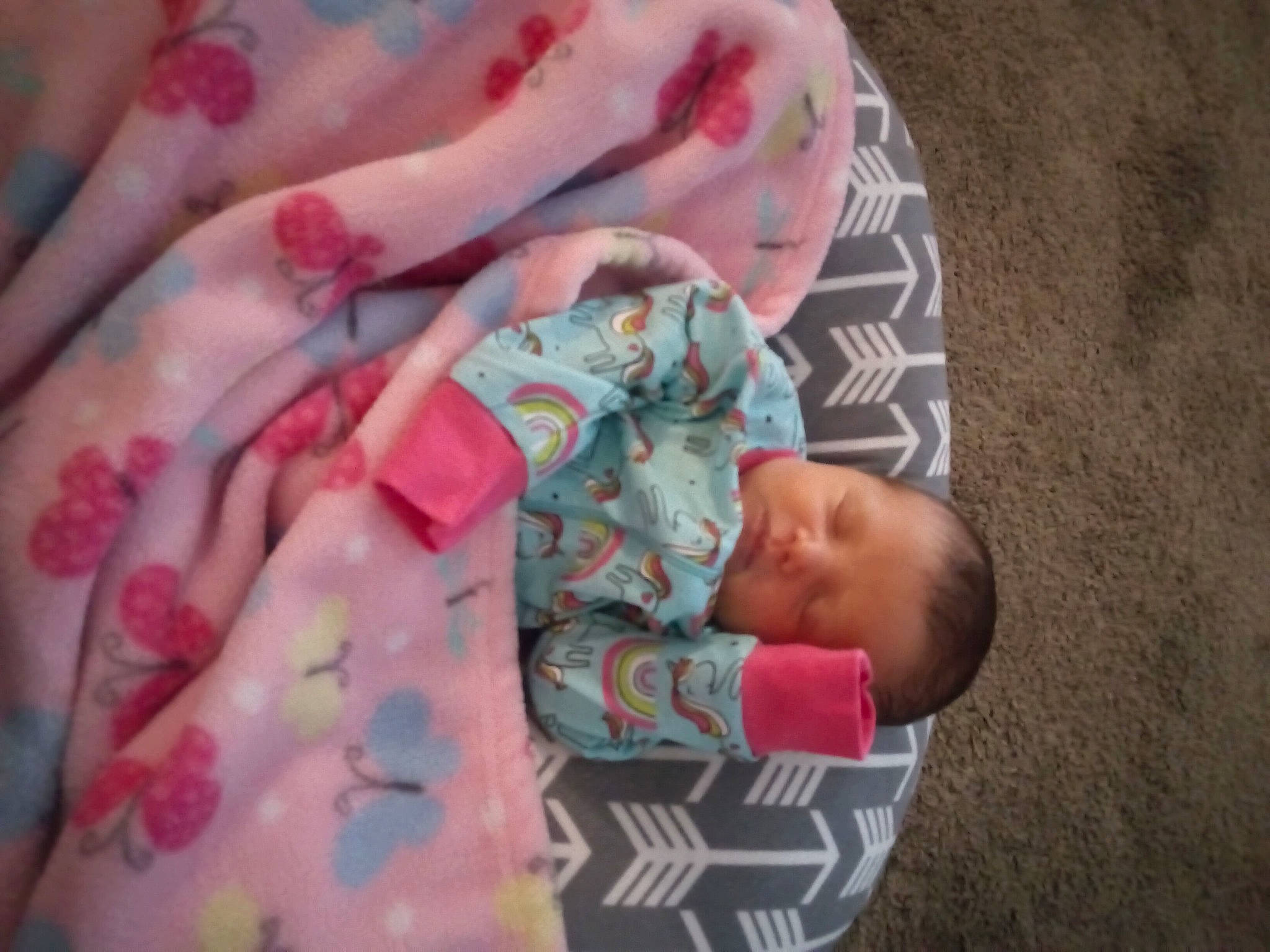 Dixie joined the competition — help win amazing prizes! baby, baby_products, baby_toddler_clothing, bedding, bedtime, cheek, child, comfort, finger, human_body, linens, nap, pattern, peach, person, pink, room, skin, sleeve, toddler