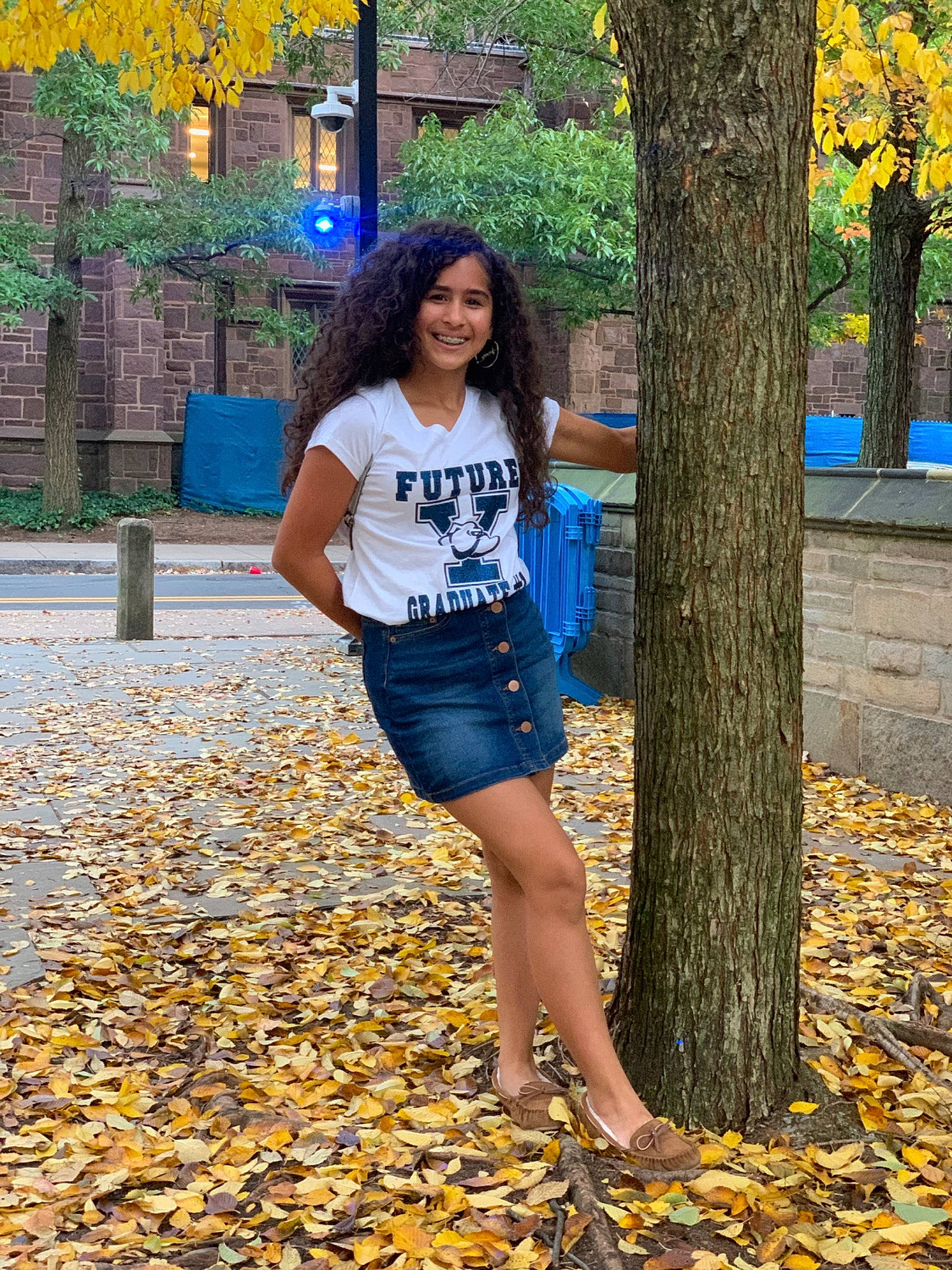 Joeanna is registered to the contest to win money with this photo: beauty, blue, brown, clothing, cobalt_blue, denim, electric_blue, fashion, jeans, joy, leaf, leg, person, photograph, shorts, shoulder, snapshot, street_fashion, t_shirt, tree
