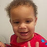 Ja'Vonte is registered to the contest to win money with this photo: toddler, child, smiling, hand, red_clothing, spiderman, curly_hair, face, portrait, indoor, person, cute, young_child, happy, casual, expression, skin, head, baby, clothing