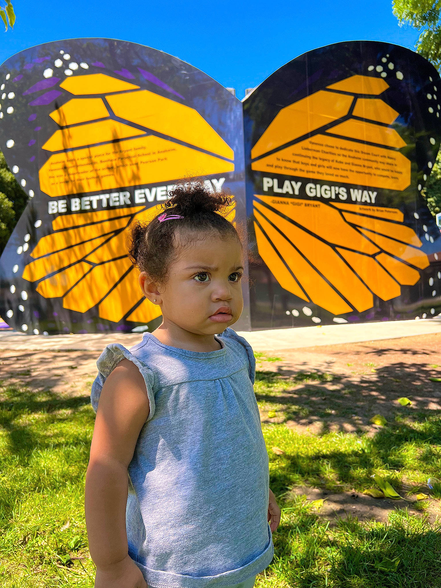 Sienna joined the competition — help win amazing prizes! arthropod, butterfly, fun, grass, happy, insect, leaf, leisure, moths_and_butterflies, nature, organ, people, people_in_nature, person, photograph, plant, pollinator, sky, summer, tree