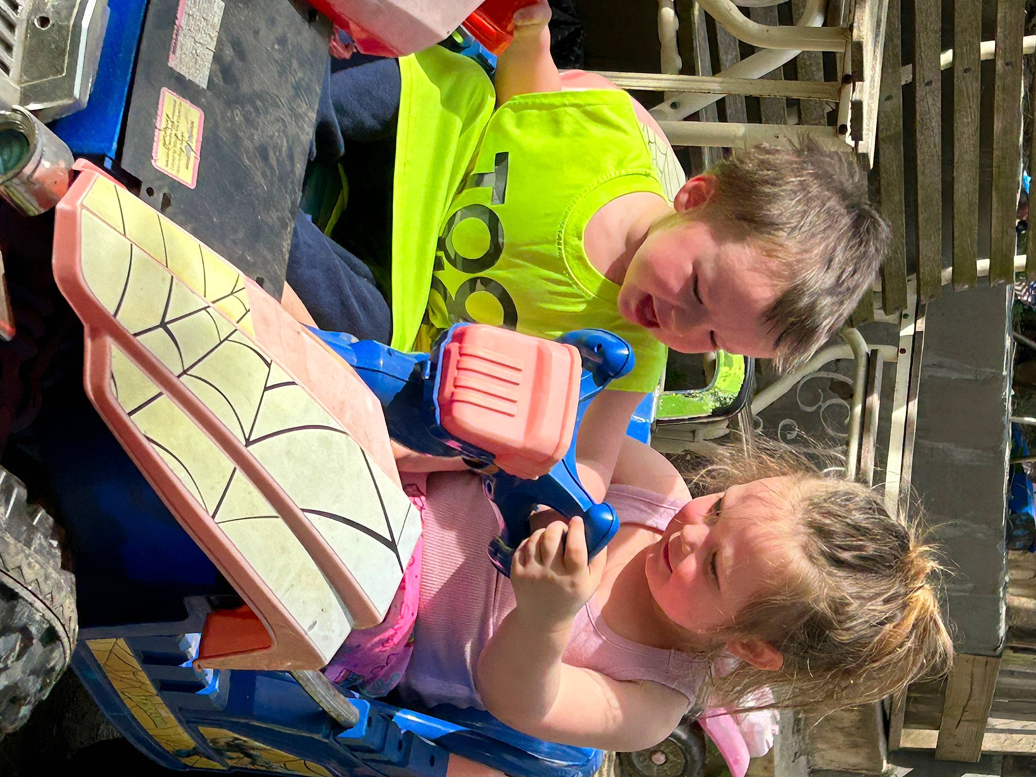 Lilia is registered to the contest to win money with this photo: baby, baby_products, child, engineering, fun, lap, leisure, lifejacket, motor_vehicle, people, person, personal_protective_equipment, recreation, shorts, smile, t_shirt, toddler