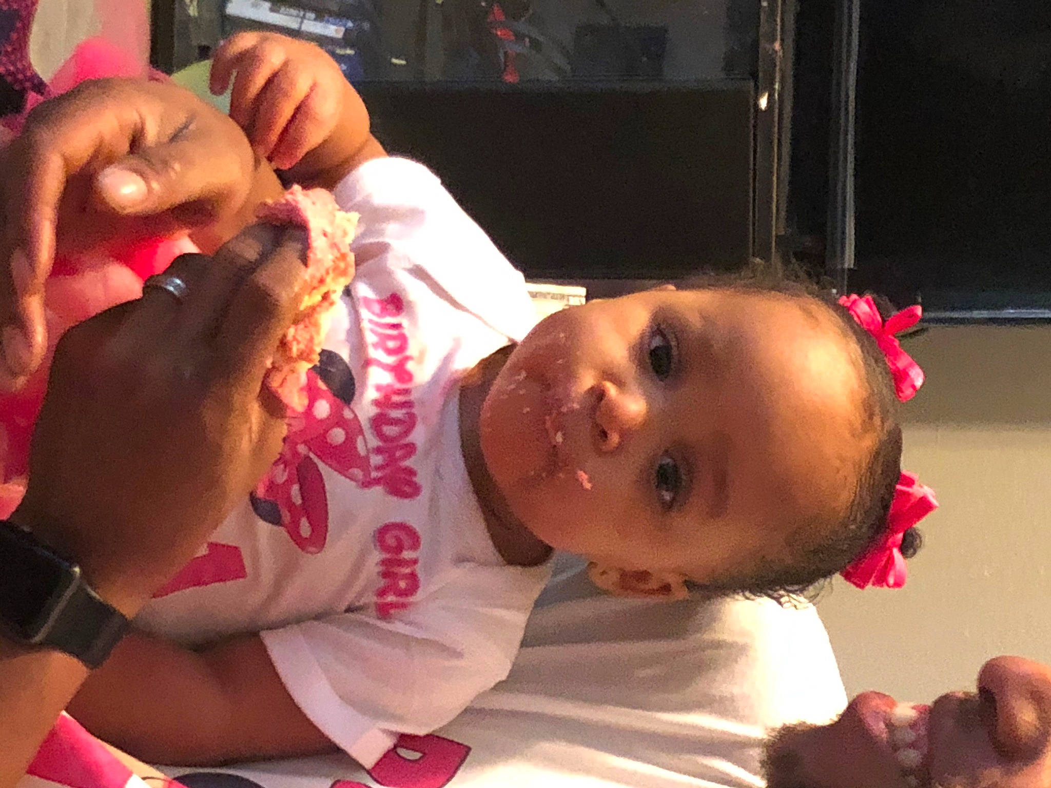 Ava Marie joined the competition — help win amazing prizes! arm, baby, cheek, child, ear, finger, hand, head, leg, lip, mouth, muscle, neck, person, pink, skin, thumb, toddler