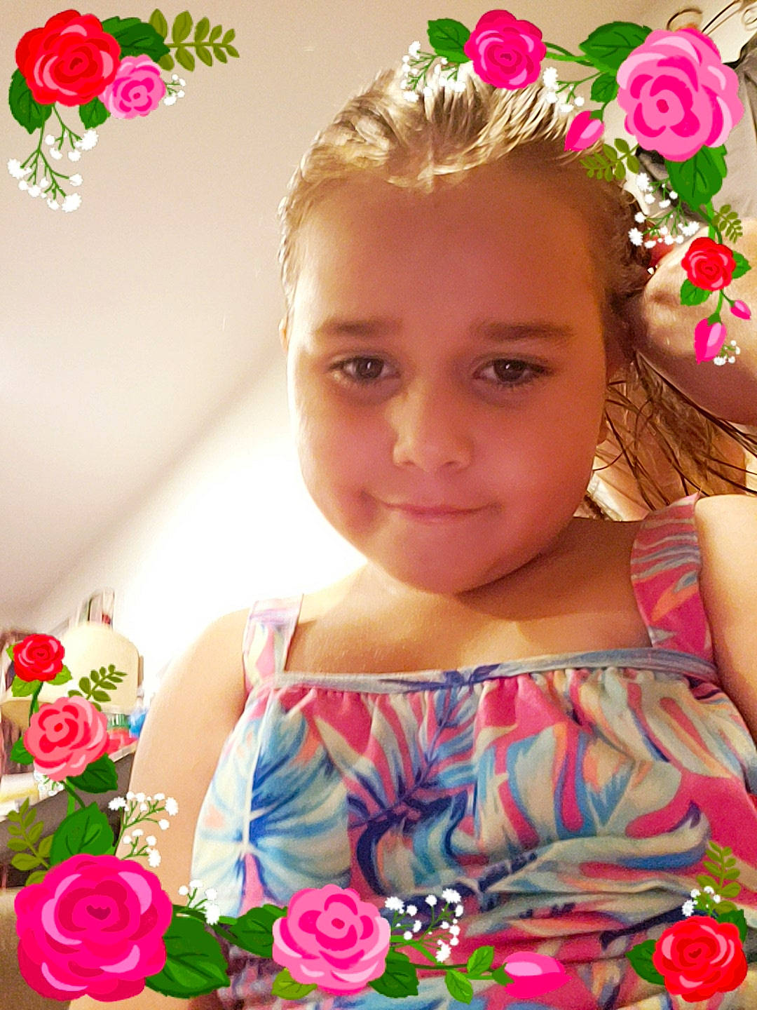 Jaczel joined the competition — help win amazing prizes! child, flower, hair_accessory, person, petal, pink, plant, rose, toddler
