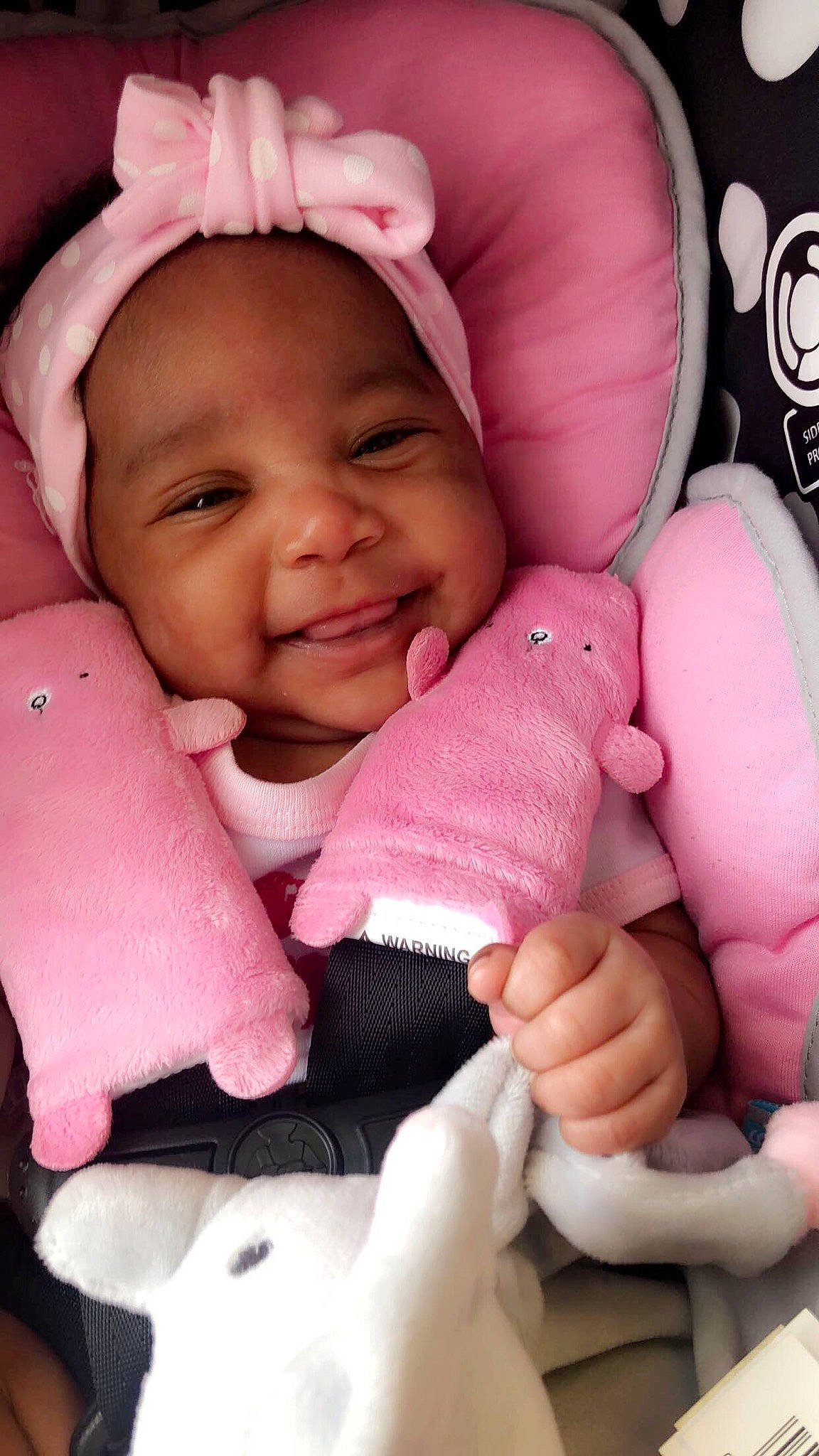 Zanyla joined the competition — help win amazing prizes! baby, baby_products, cheek, child, finger, joy, mouth, person, pink, product, stuffed_toy, thumb, toddler, toy