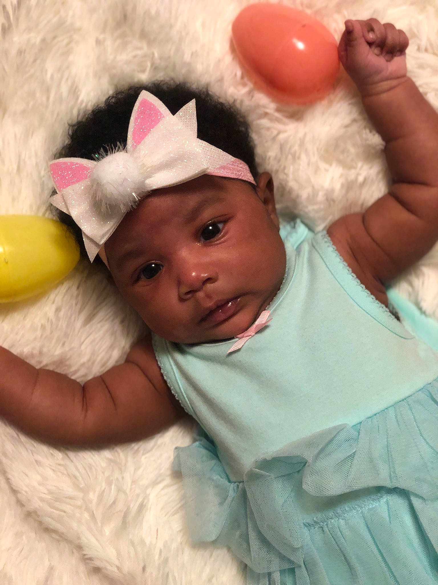 Zanyla joined the competition — help win amazing prizes! baby, child, ear, headwear, person, pink, toddler