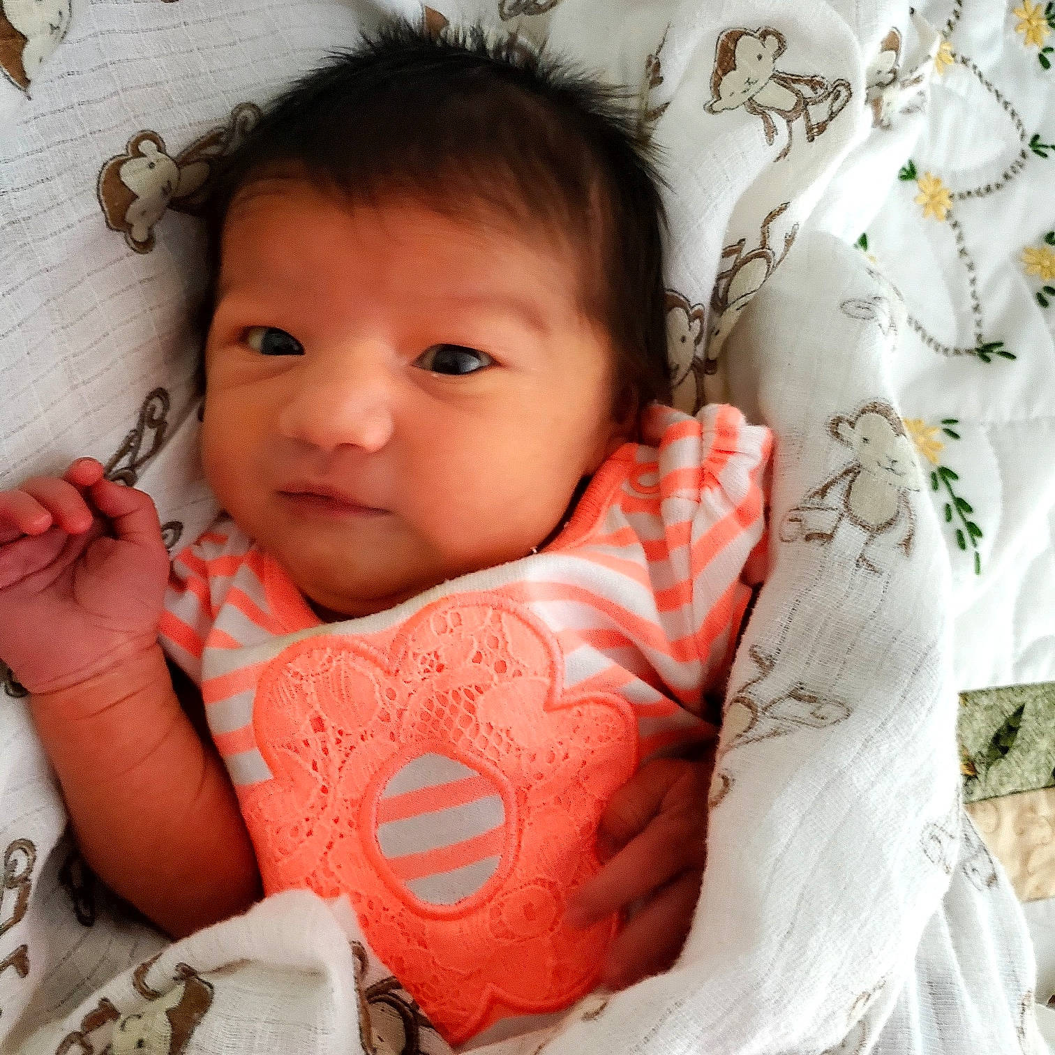 Yolanda joined the competition — help win amazing prizes! baby, baby_toddler_clothing, cheek, chin, comfort, eye, eyelash, face, facial_expression, happy, head, lip, mouth, neck, nose, person, product, skin, sleeve, textile