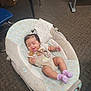 Janeishka is registered to the contest to win money with this photo: baby, infant, pacifier, baby_rocker, smile, happy, indoor, carpet, furniture, sock, clothing, toy, person, child, cute, hair_tie, blanket, floor, seat, relaxing