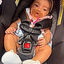 Janeishka joined the competition — help win amazing prizes! baby, car_seat, pacifier, headband, infant, child, seatbelt, clothing, footwear, cute, sitting, indoors, soft_toys, fabric, safety, portrait, face, hand, legs, baby_shoes