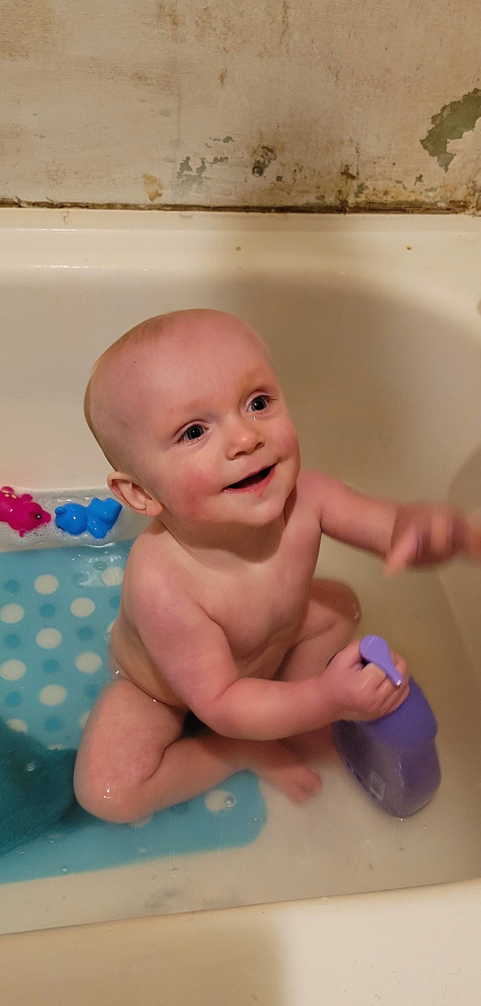 Cason joined the competition — help win amazing prizes! baby, baby_bathing, baby_playing_with_toys, bath_toy, bathing, bathroom, bathtub, cheek, chest, finger, fluid, fun, hand, happy, joy, person, plumbing, skin, smile, thumb