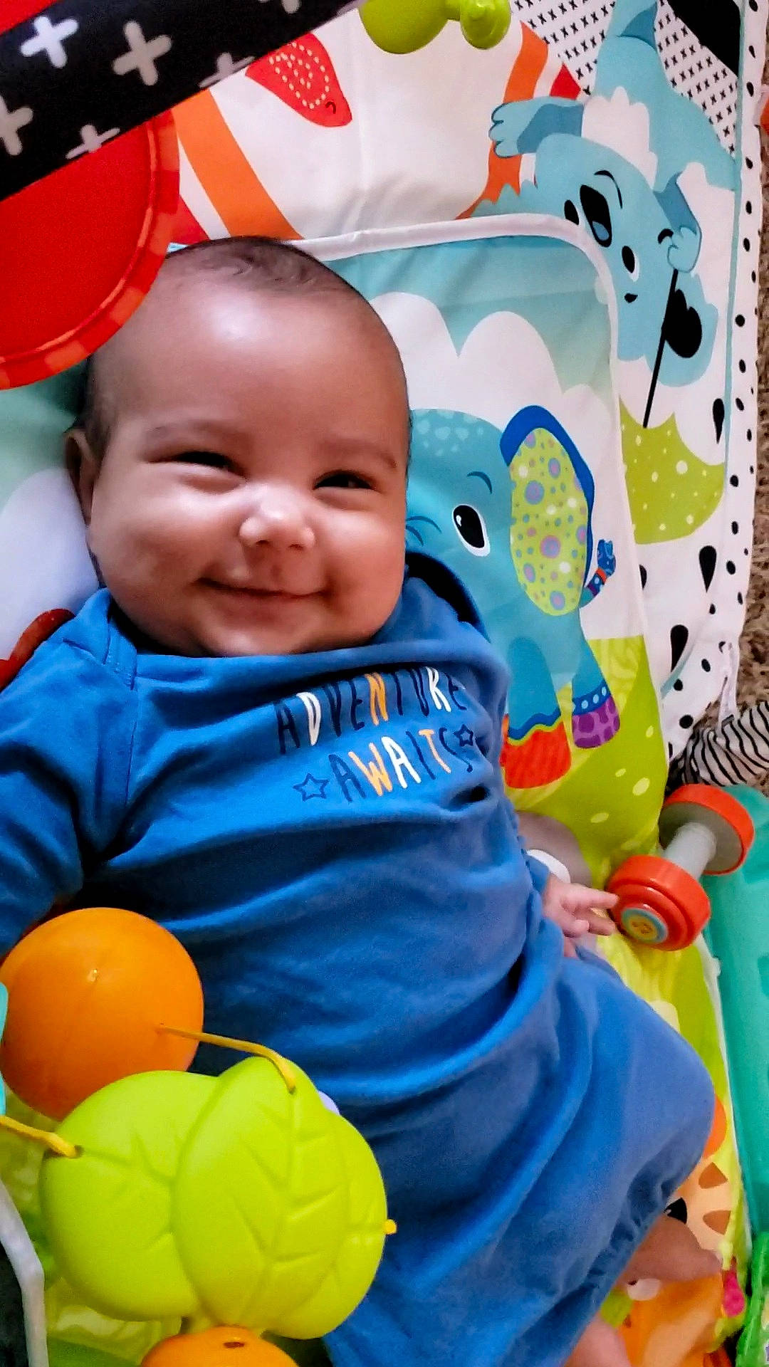 Castiel is registered to the contest to win money with this photo: baby, baby_laughing, baby_products, baby_toddler_clothing, ball, cheek, child, event, fun, grass, happy, joy, leisure, people, person, photograph, product, smile, snapshot, textile