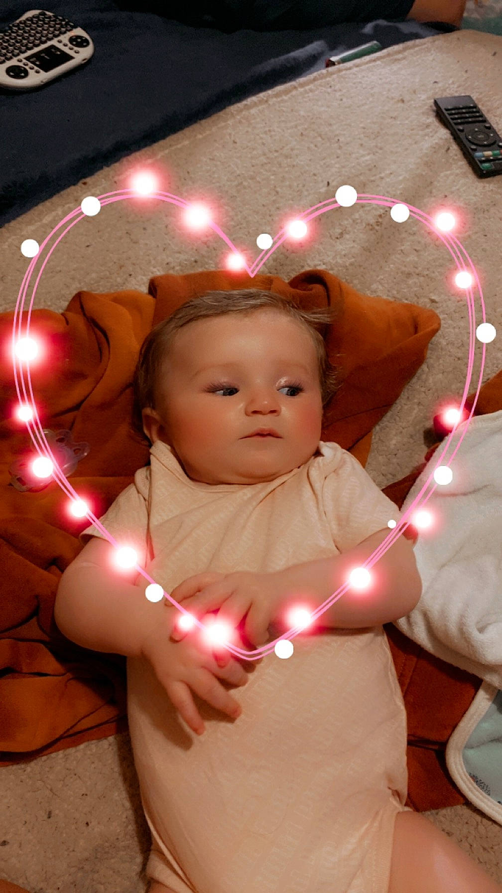 Aspen joined the competition — help win amazing prizes! abdomen, baby, baby_toddler_clothing, cheek, chest, child, eyelash, fashion_accessory, finger, fun, happy, human_body, lip, mouth, person, pink, room, skin, thumb, toddler