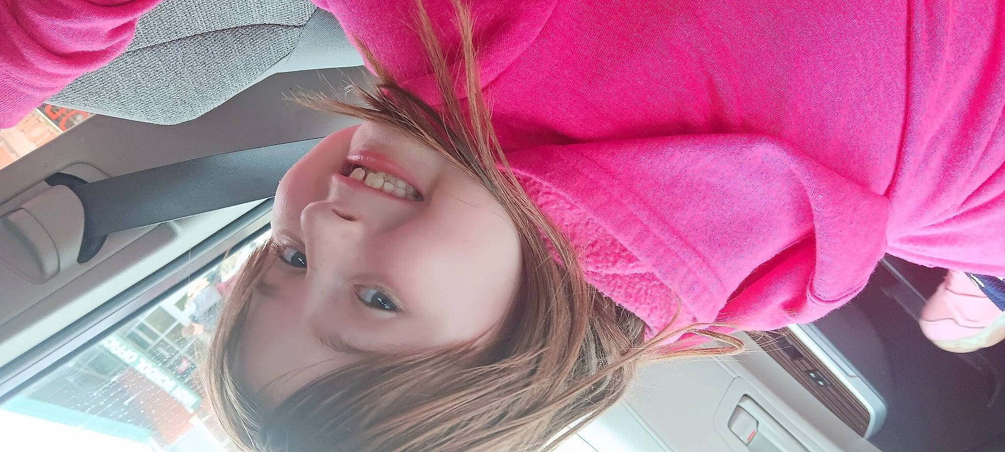 Brooklyn joined the competition — help win amazing prizes! baby, brown_hair, child, eyebrow, eyelash, fashion_accessory, iris, joy, lip, magenta, mouth, neck, nose, person, petal, pink, plant, selfie, skin, smile