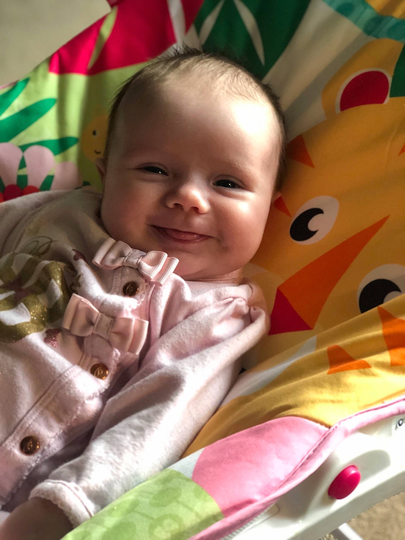 Jaime joined the competition — help win amazing prizes! baby, cheek, child, face, head, joy, person, pink, skin, smile, toddler