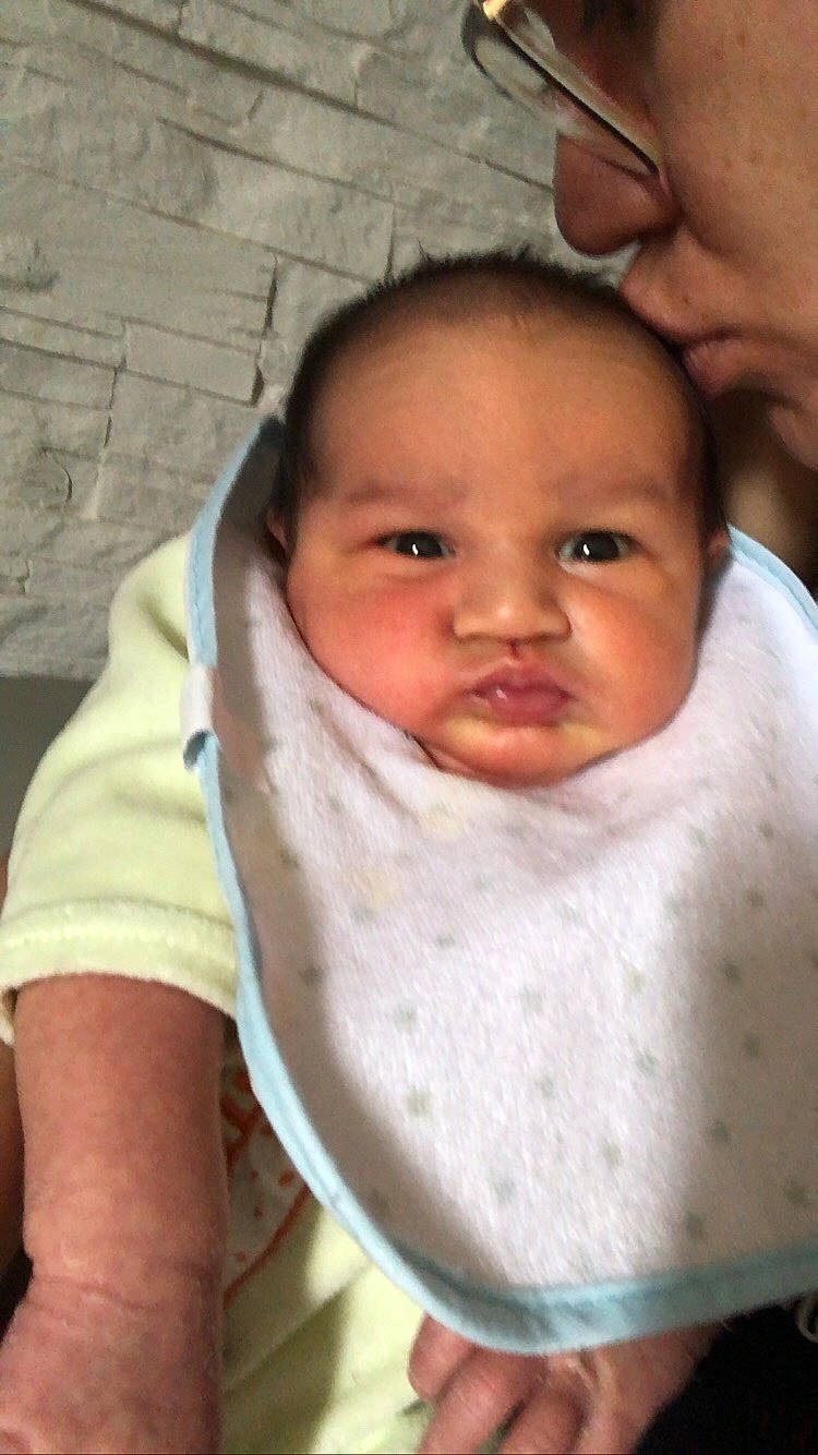 Ezékiel participe au concours pour gagner de l'argent avec cette photo : baby, cheek, child, chin, ear, face, facial_expression, forehead, head, lip, neck, nose, person, skin, smile, toddler