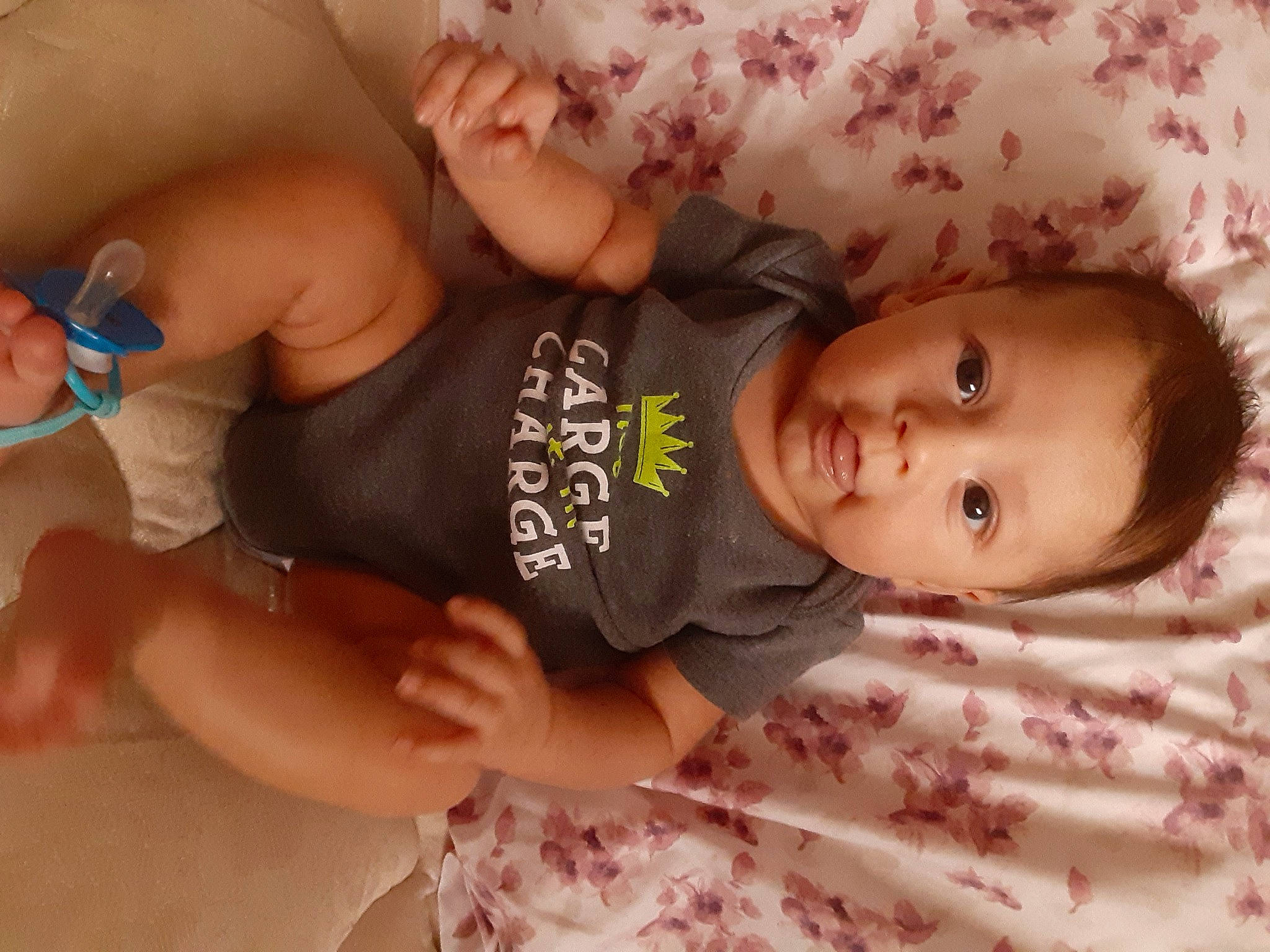 Edward is registered to the contest to win money with this photo: abdomen, baby, baby_products, baby_toddler_clothing, cheek, child, finger, nail, nightwear, person, pink, skin, toddler