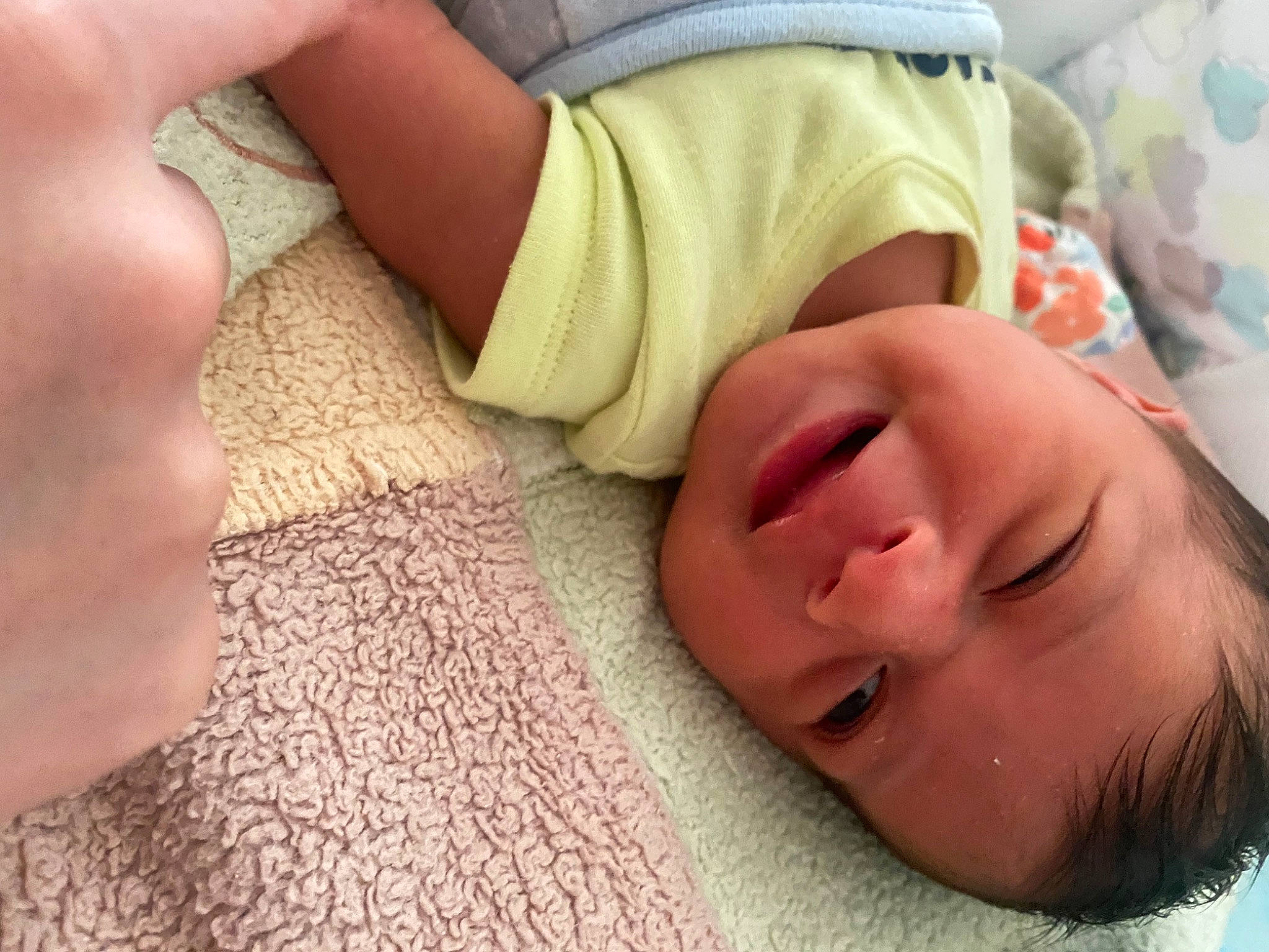 Haylo is registered to the contest to win money with this photo: baby, baby_toddler_clothing, cheek, child, close_up, comfort, finger, gesture, grass, happy, human_leg, mouth, muscle, neck, nose, person, skin, textile, thigh, thumb