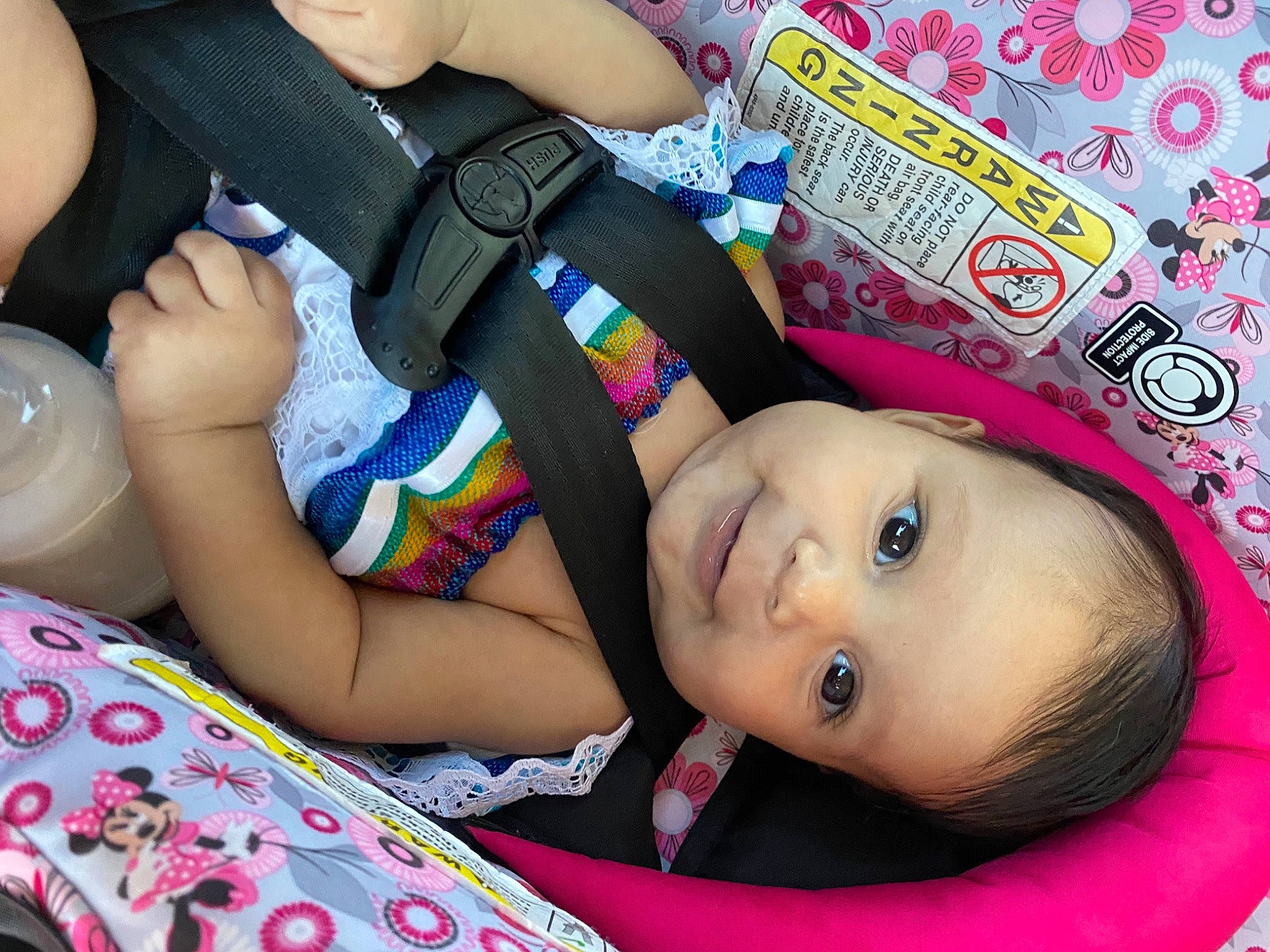 Syniah joined the competition — help win amazing prizes! cheek, child, doll, eyelash, fashion_accessory, fun, happy, joint, magenta, nail, pattern, person, pink, sitting, skin, tableware, textile, thigh, toddler, toy