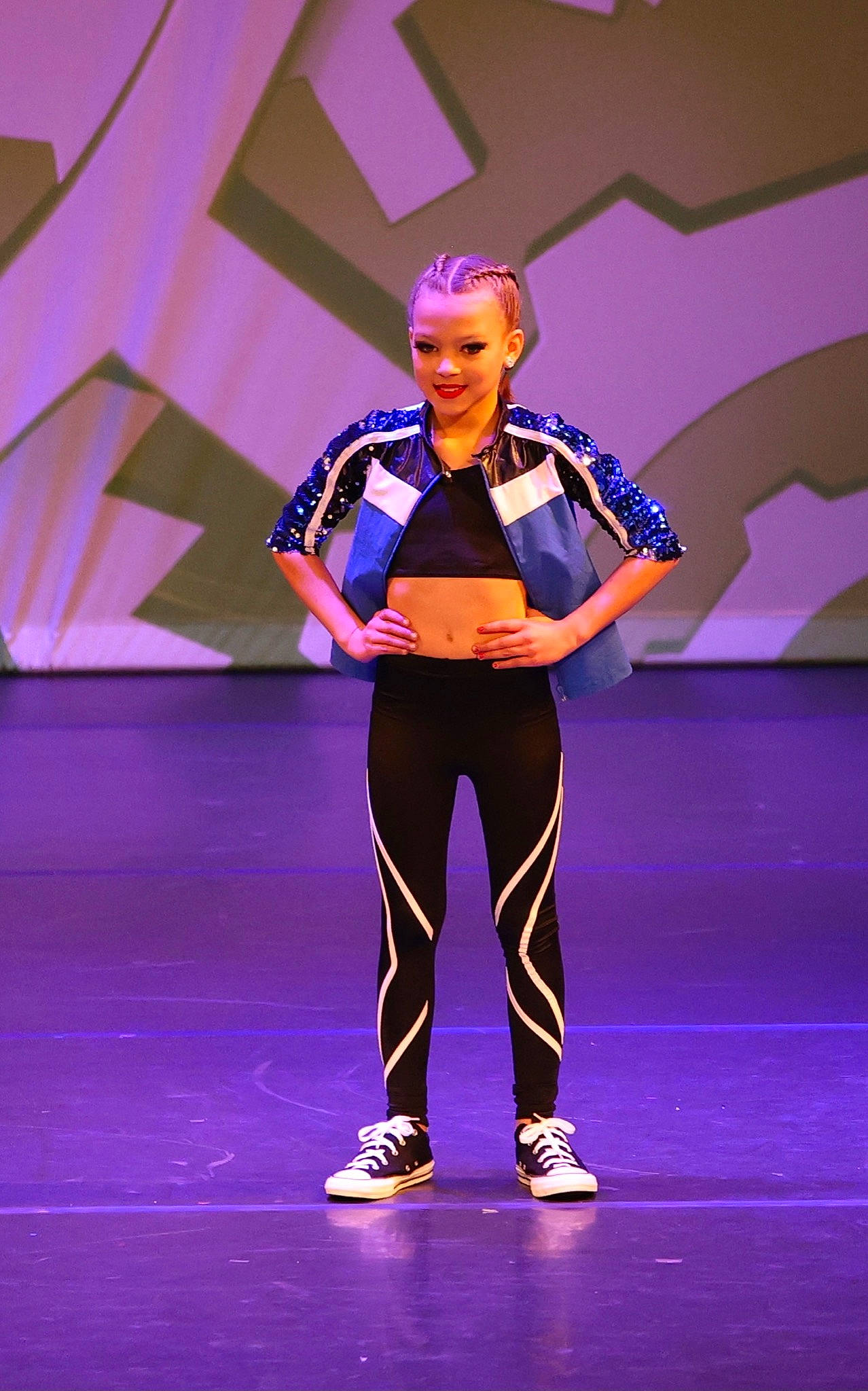 Jaidyn joined the competition — help win amazing prizes! artist, boot, choreography, competition, competition_event, dancer, electric_blue, entertainment, event, fashion_design, fun, high_heels, joy, knee, magenta, performance_art, performing_arts, person, purple, smile