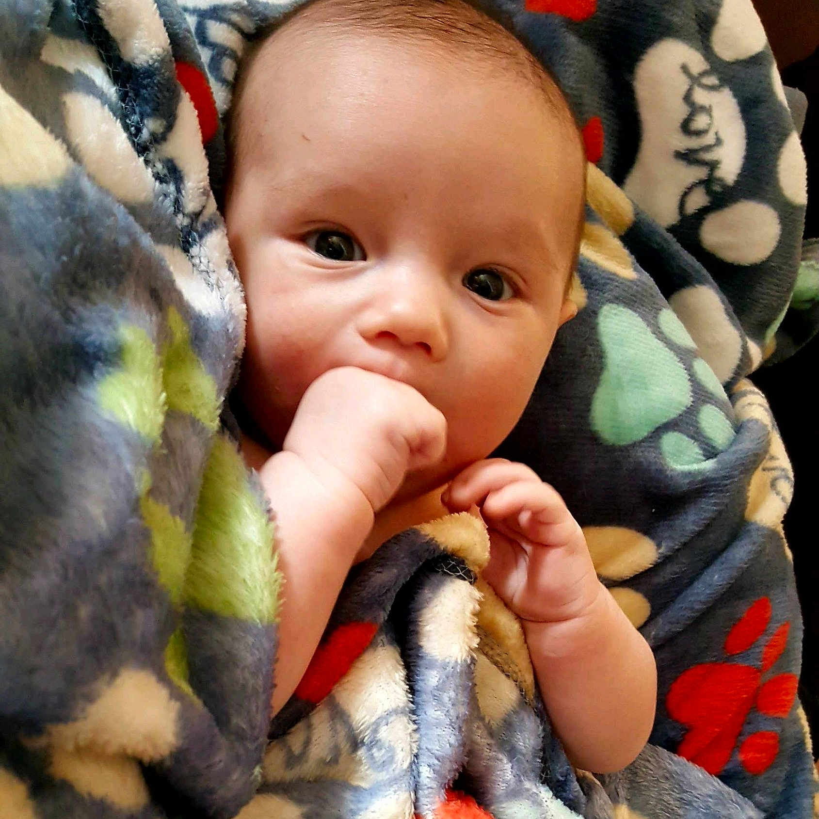 Stevie-ray is registered to the contest to win money with this photo: boy, child, eye, finger, hand, infant, joy, mouth, nose, person, play, skin, smile, textile, toddler