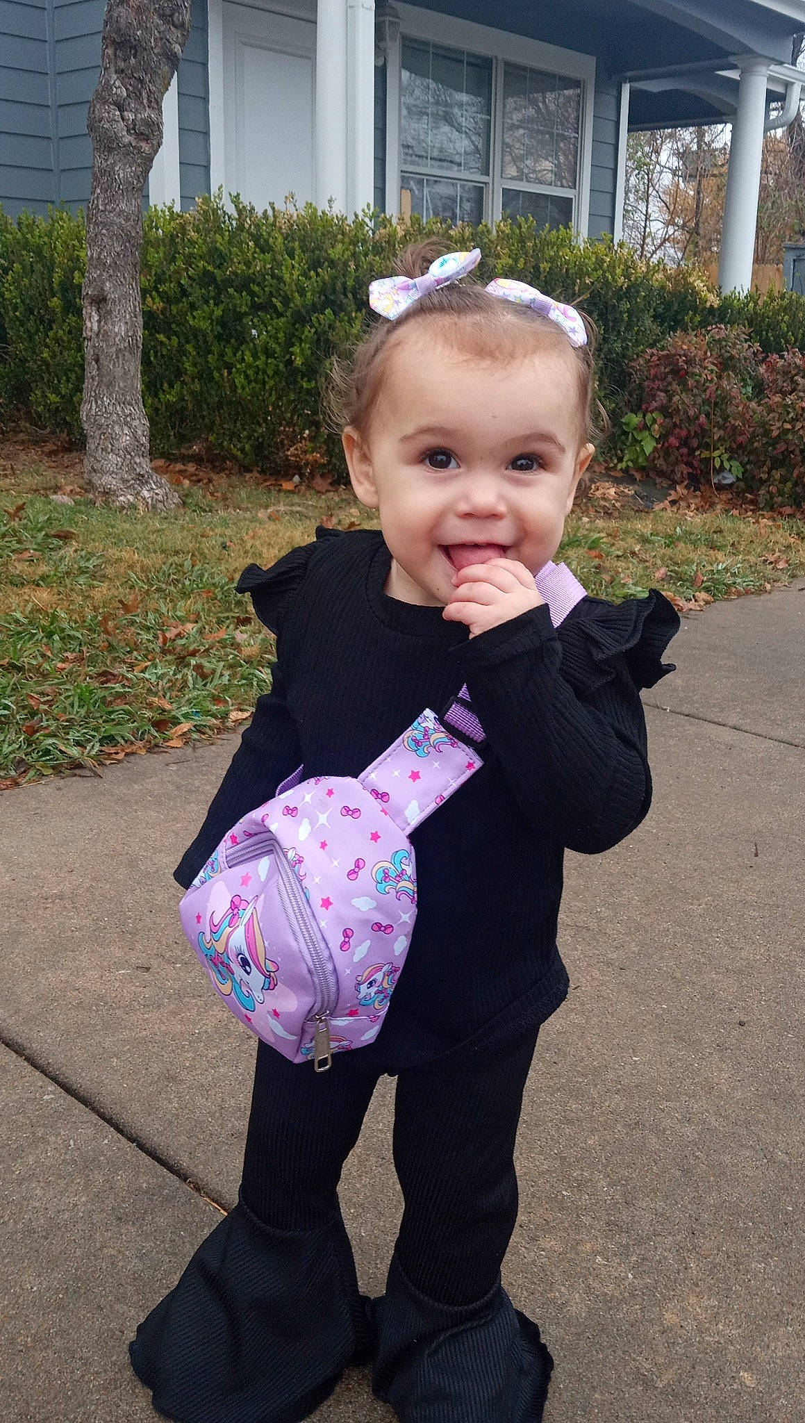 Abersyn joined the competition — help win amazing prizes! baby, baby_toddler_clothing, ball, child, fashion_accessory, formal_wear, fun, gesture, grass, happy, joy, magenta, pattern, person, plant, sitting, sleeve, smile, toddler, tree