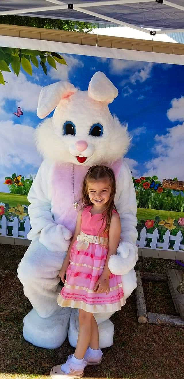 Nevaeh joined the competition — help win amazing prizes! child, easter_bunny, happy, joy, person, rabbit, rabbits_and_hares