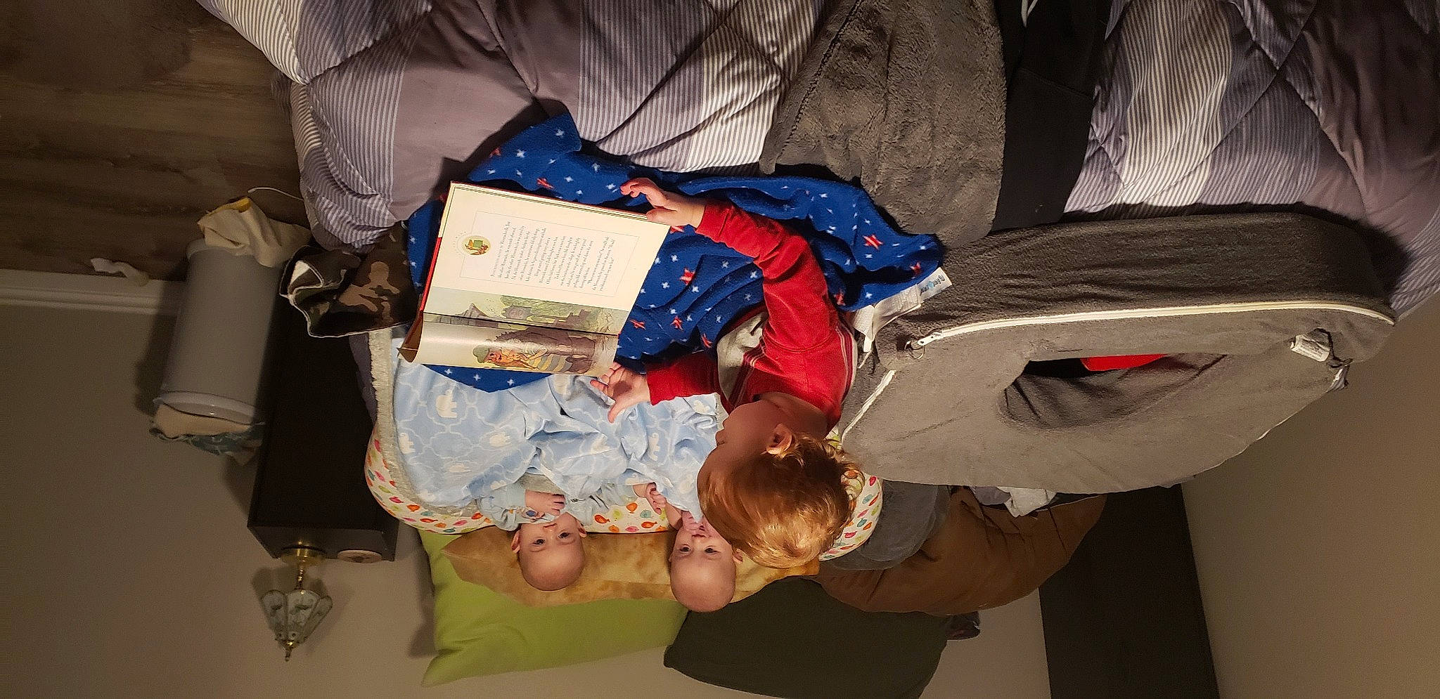 Beau is registered to the contest to win money with this photo: child, comfort, electric_blue, event, gesture, person, room, t_shirt, travel