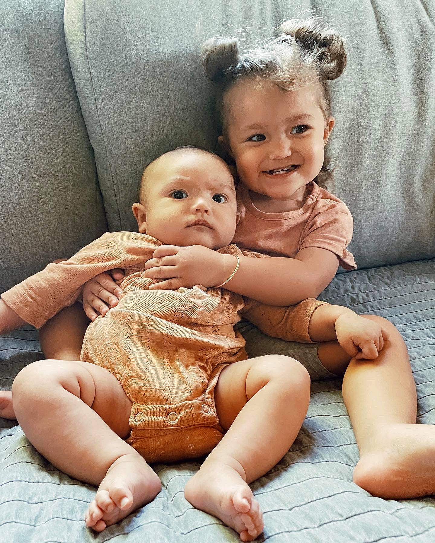 Tatum Jean is registered to the contest to win money with this photo: baby, baby_toddler_clothing, cheek, chin, comfort, face, finger, flash_photography, floor, gesture, hairstyle, happy, human, iris, joy, leg, person, skin, smile, standing