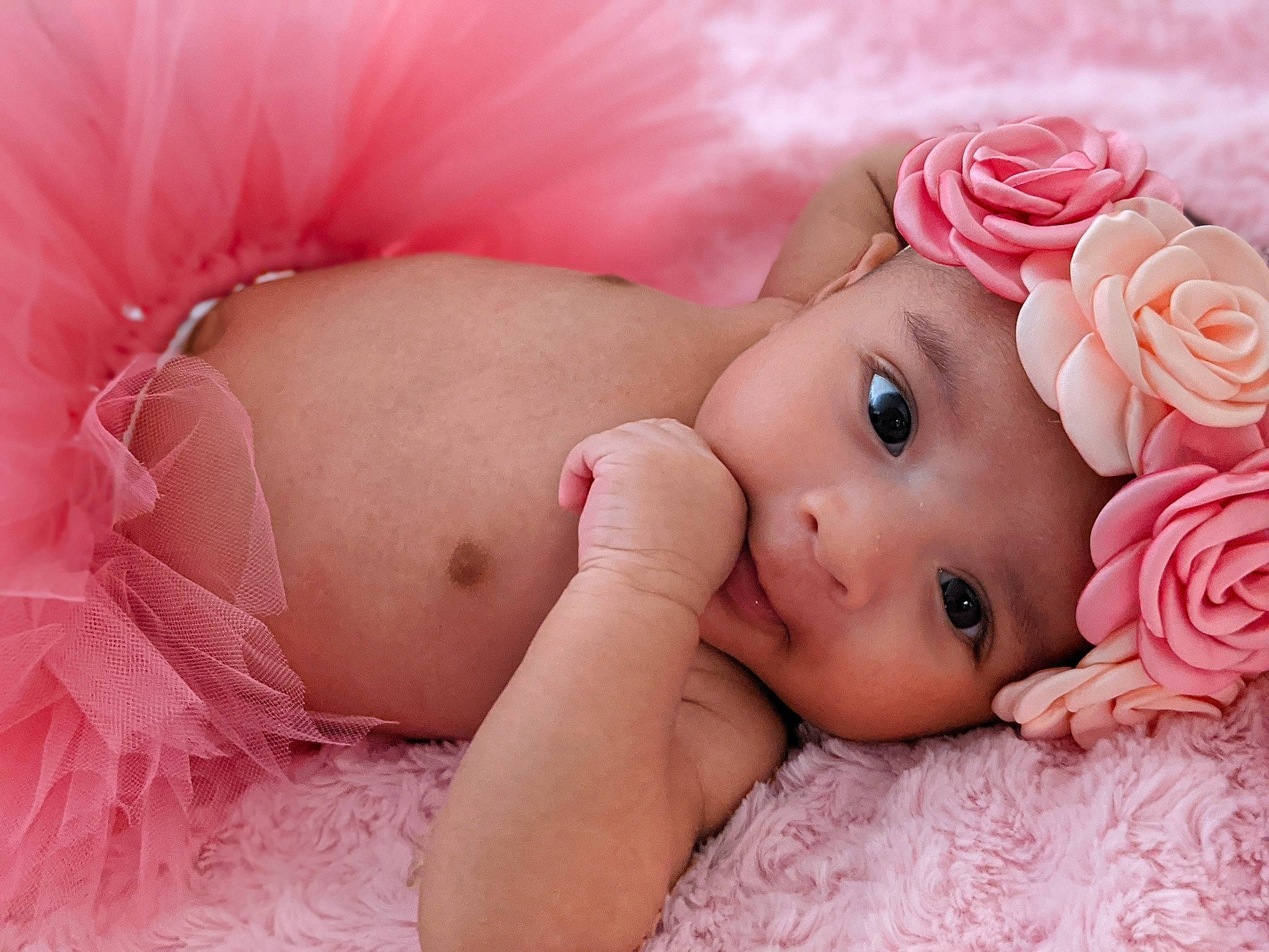 Talia is registered to the contest to win money with this photo: baby, baby_sleeping, beauty, cheek, child, close_up, eye, face, hair_accessory, head, headband, headgear, headwear, iris, lip, mouth, person, photography, pink, portrait_photography