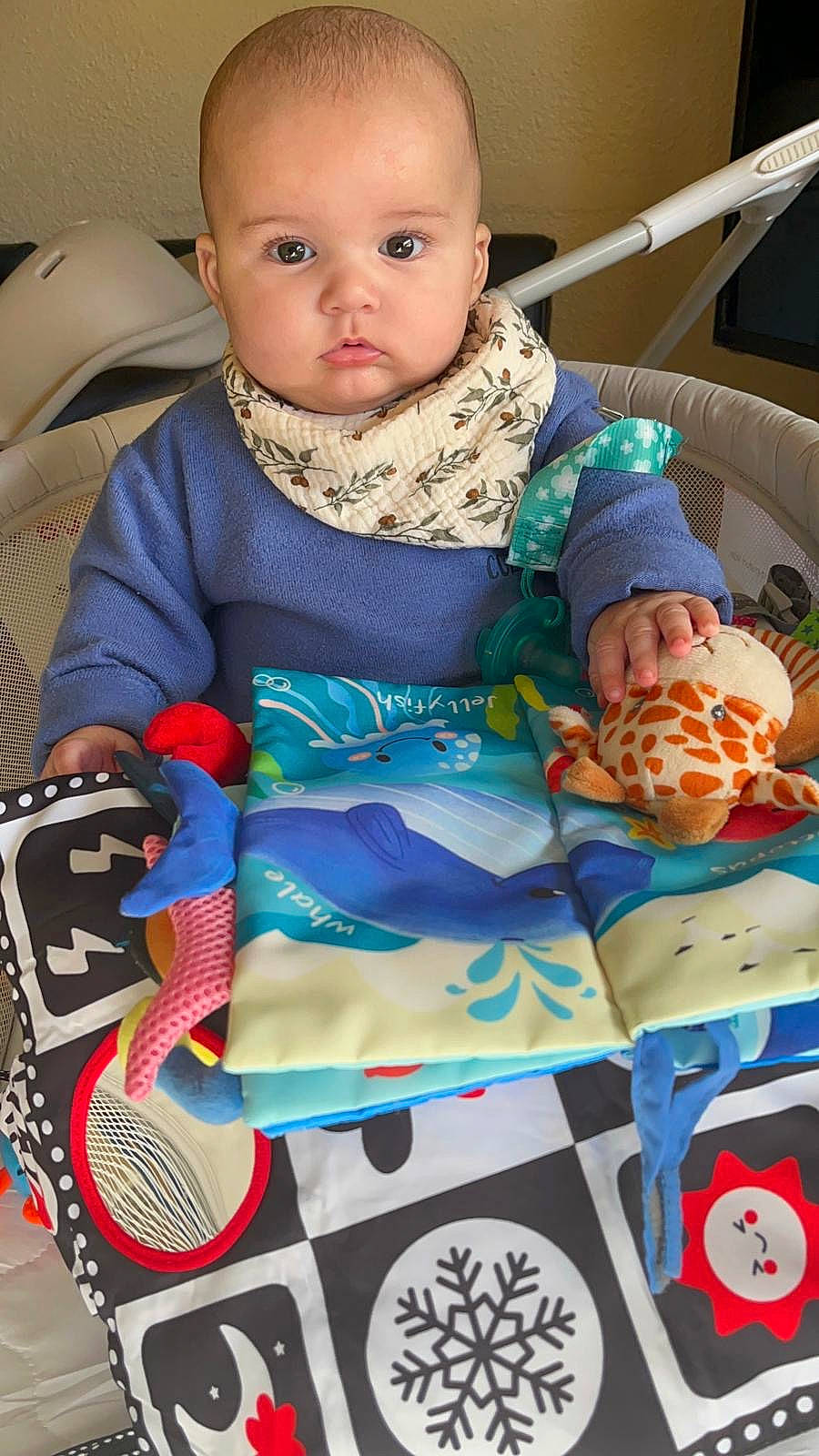 Michael joined the competition — help win amazing prizes! baby, bed, blanket, chair, clothing, coat, couch, crib, cushion, face, furniture, head, homedecor, infantbed, person, photography, portrait, quilt, sitting, toy