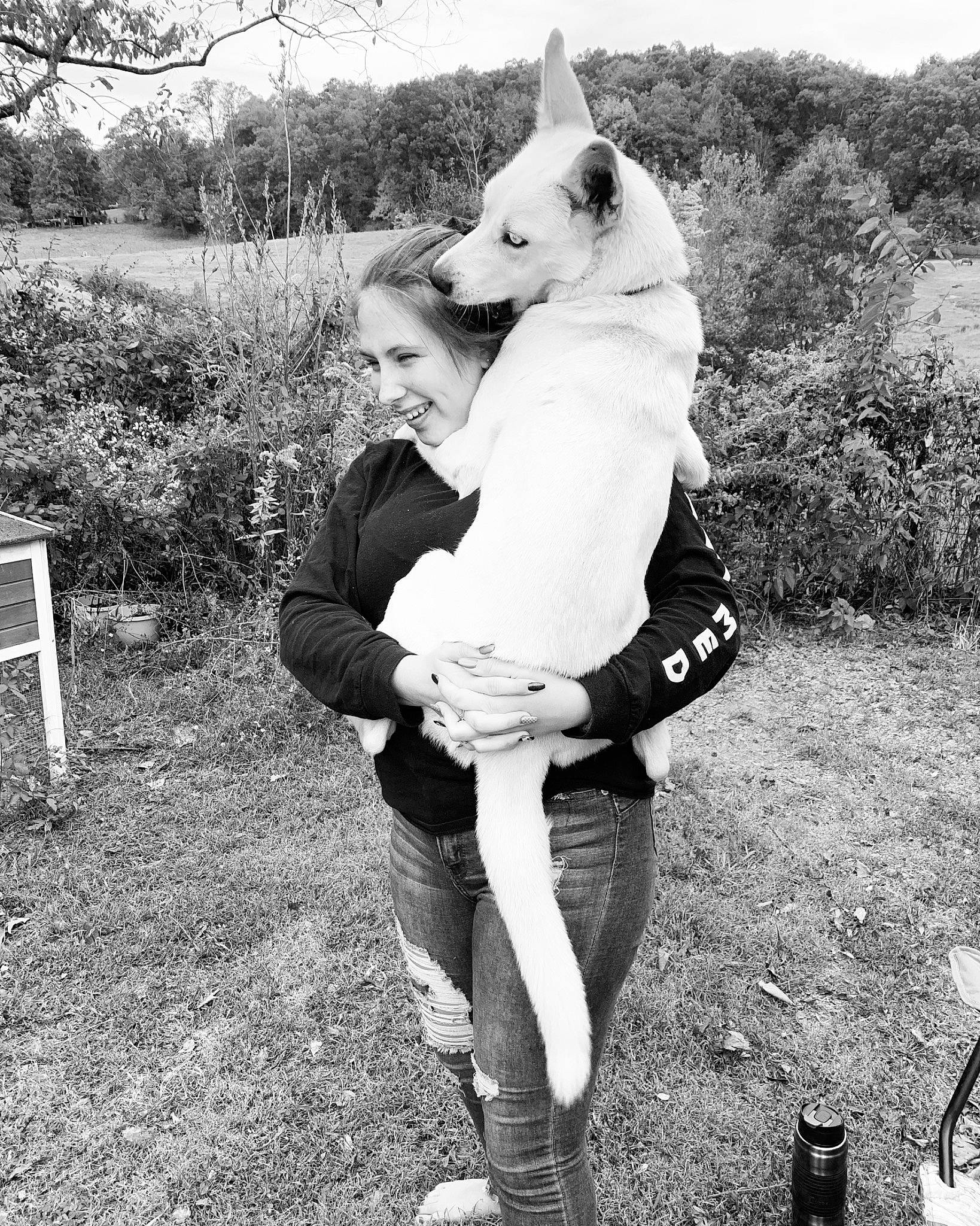 Jackie is registered to the contest to win money with this photo: ancient_dog_breeds, berger_blanc_suisse, bull_and_terrier, canidae, carnivore, companion_dog, dog, dog_breed, gull_terr, mammal, non_sporting_group, old_english_terrier, photograph, white_shepherd