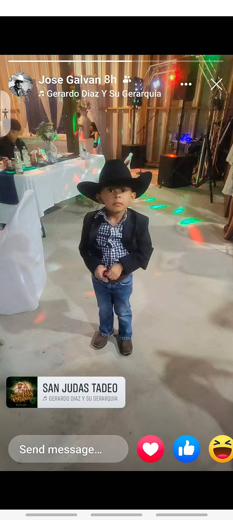 Alejandro is registered to the contest to win money with this photo: child, denim, entertainment, event, fashion_accessory, fashion_design, flooring, fun, hat, headwear, leisure, luxury_vehicle, person, recreation, room, sun_hat, t_shirt, toddler