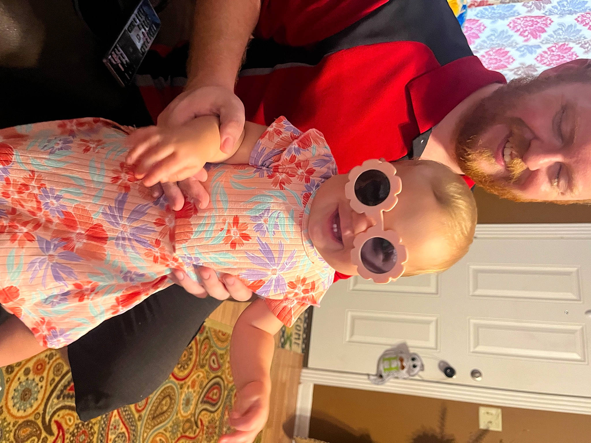 Elliana joined the competition — help win amazing prizes! baby, baby_toddler_clothing, child, event, eyewear, finger, fun, happy, headwear, human_leg, joy, mouth, party, pattern, person, pink, play, room, skin, smile