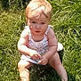 Alaeleea joined the competition — help win amazing prizes! baby, child, grass, outdoor, barefoot, greenery, sunlight, infant, dress, curious, sitting, nature, summer, young, person, skin, legs, hands, face, hair
