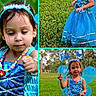 child, girl, blue_dress, fairy_costume, butterfly_wings, headband, outdoor, grass, park, toy_wand, smiling, portrait, nature, greenery, costume, playful, young_child, accessories, daylight, fun