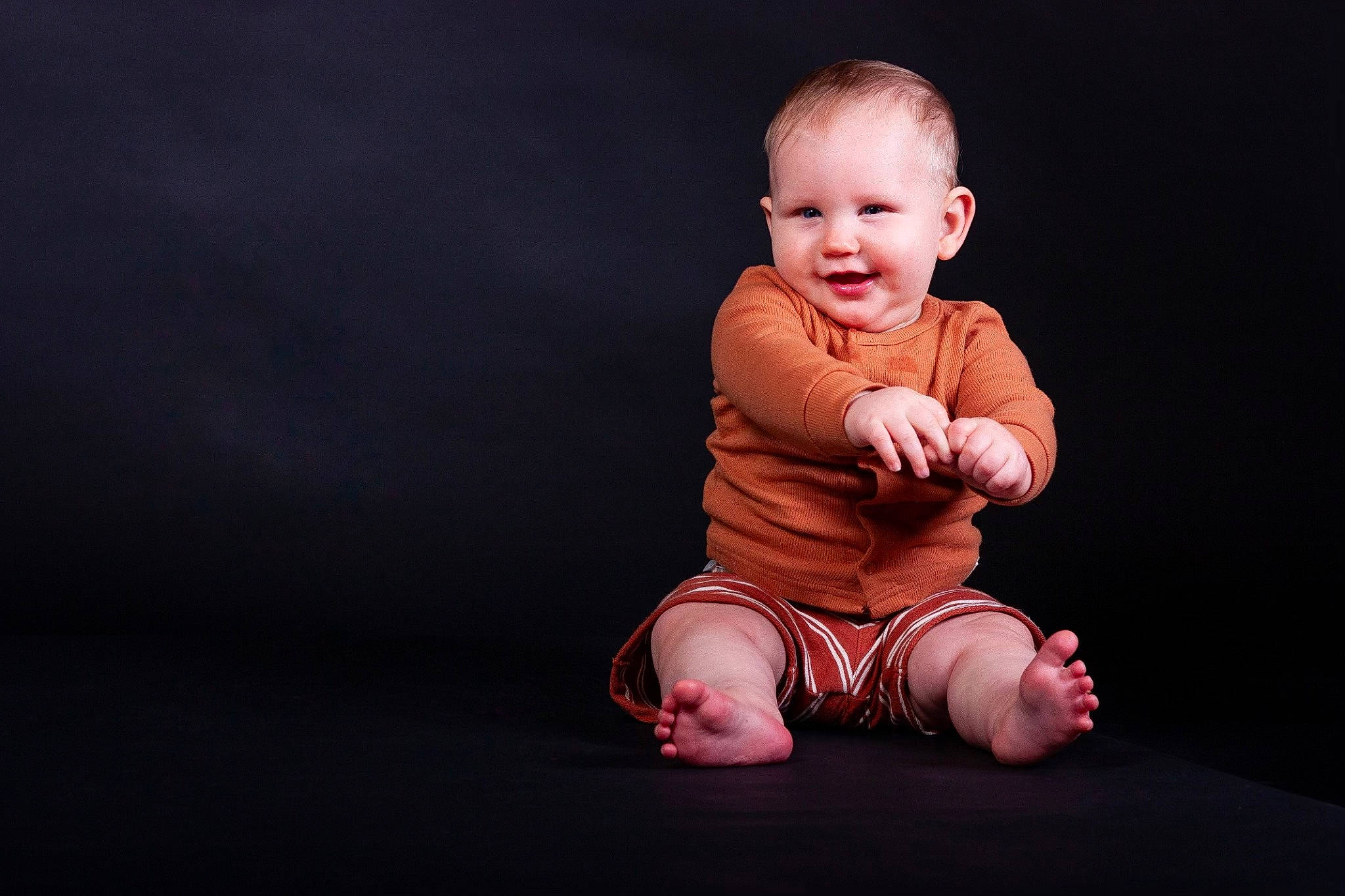 Emmett James joined the competition — help win amazing prizes! baby, baby_toddler_clothing, cheek, comfort, finger, flash_photography, flooring, foot, fun, happy, human_leg, joy, knee, person, portrait_photography, sitting, sleeve, smile, t_shirt, toddler