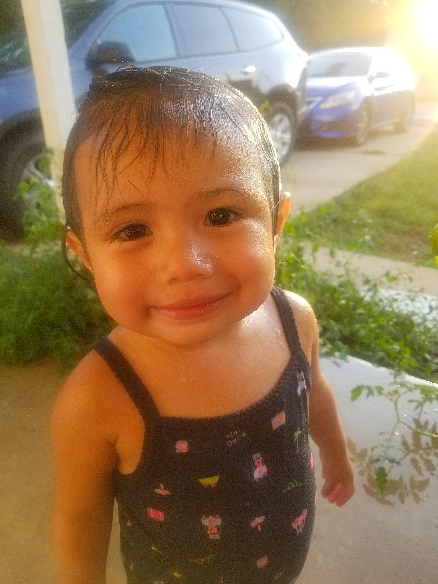 Briciyana is registered to the contest to win money with this photo: baby, child, face, happy, head, headgear, joy, person, skin, smile, summer, toddler, vacation