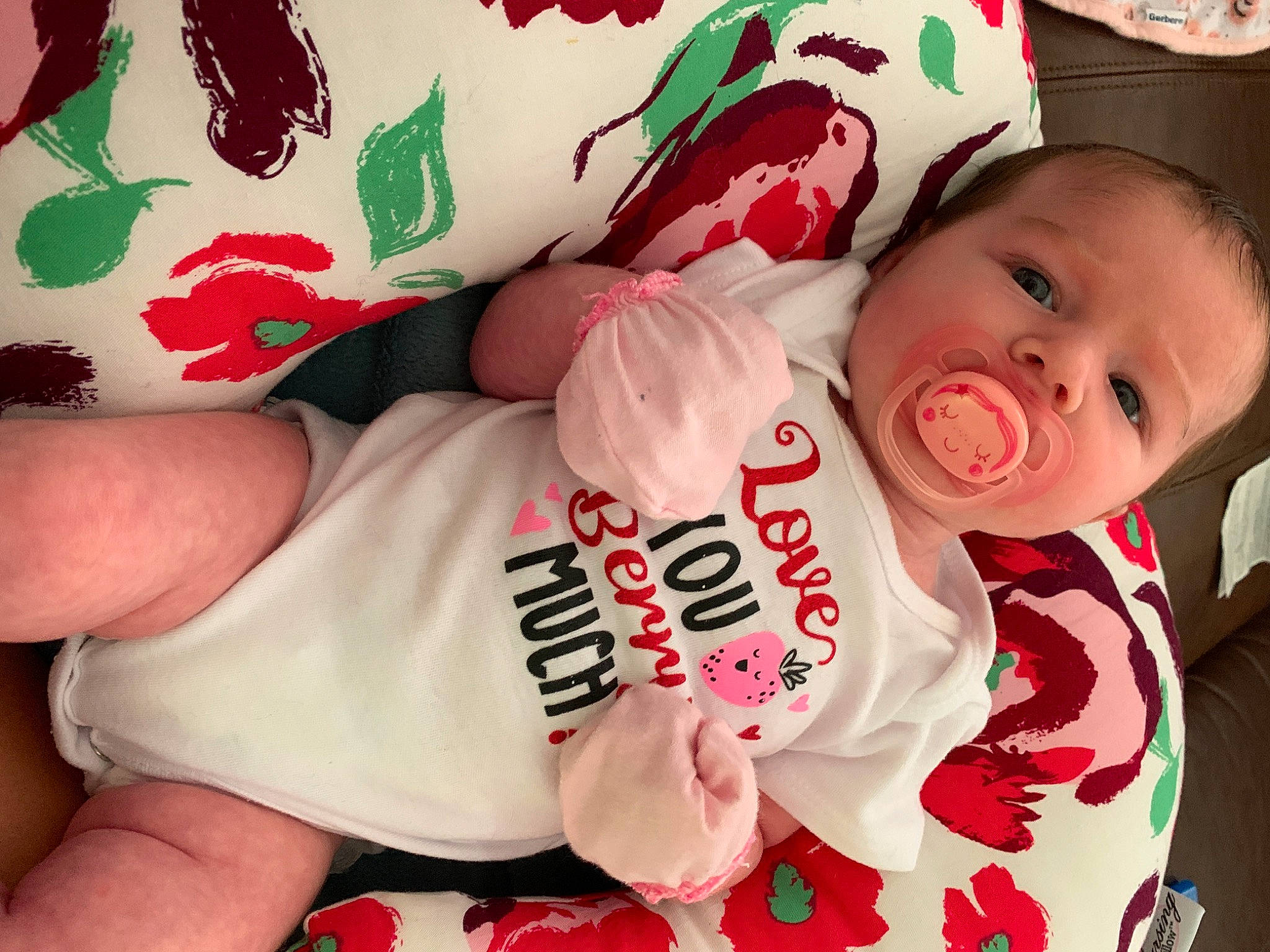 Ava is registered to the contest to win money with this photo: baby, baby_products, baby_toddler_clothing, cheek, child, finger, person, play, toddler