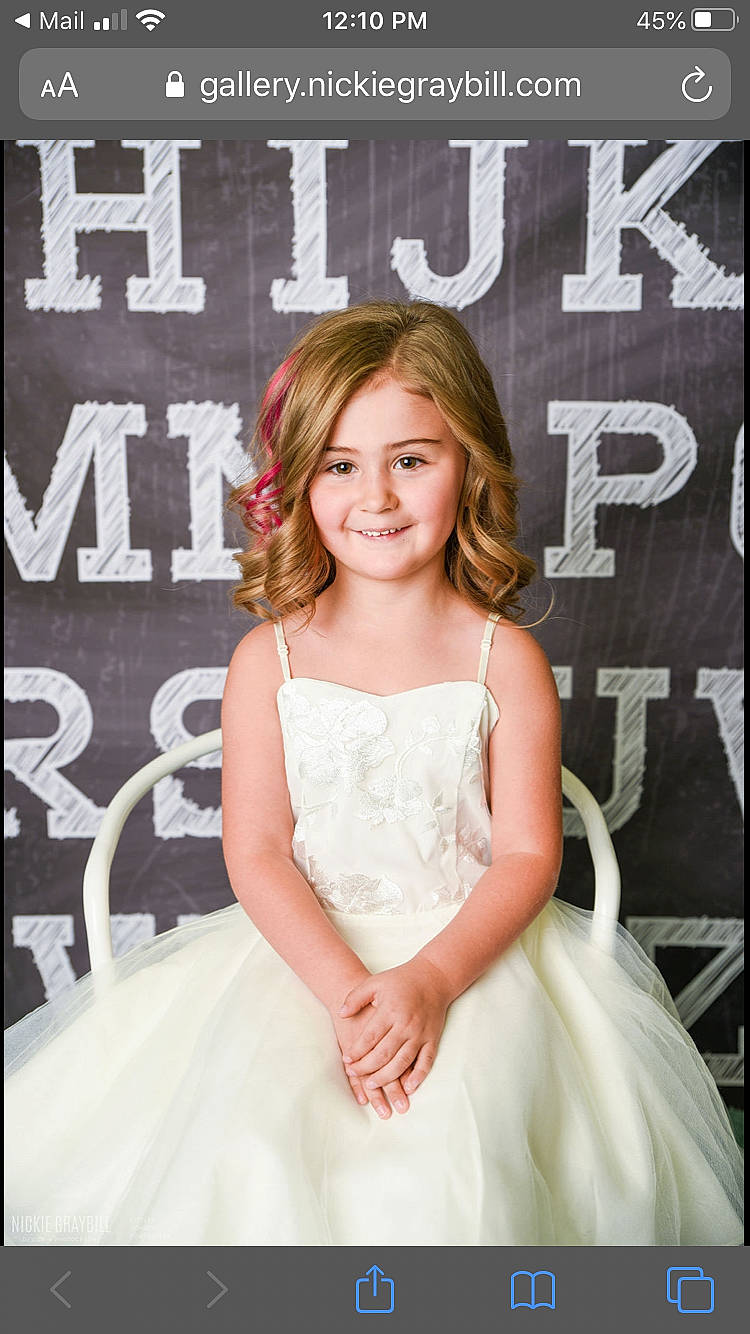 Phoenix is registered to the contest to win money with this photo: beauty, blond, bridal_clothing, bridal_party_dress, bride, child, child_model, clothing, dress, fashion, flower_girl, gown, hair, hairstyle, joy, lady, long_hair, person, photograph, shoulder